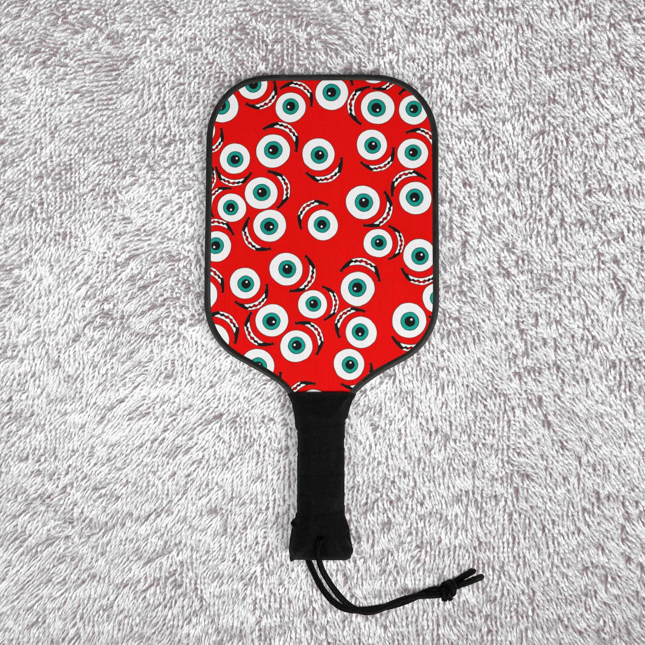 Pickleball kit (2 paddles + 2 balls + transparent bag) Mike wazowski red