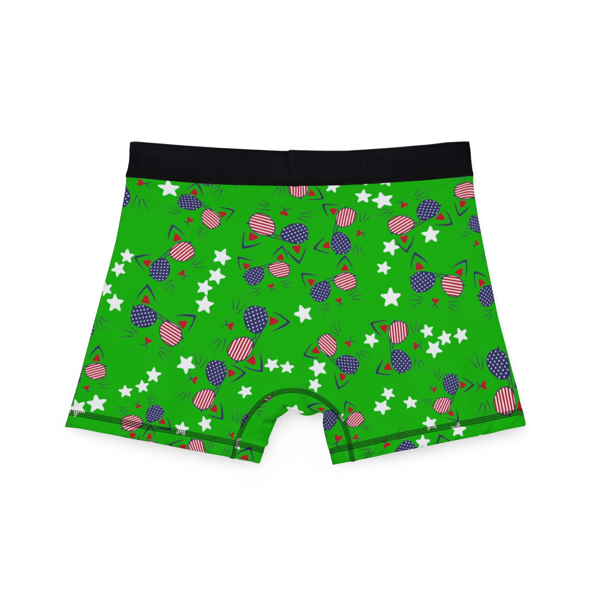 Men's boxers Meowica  th july american independence day green