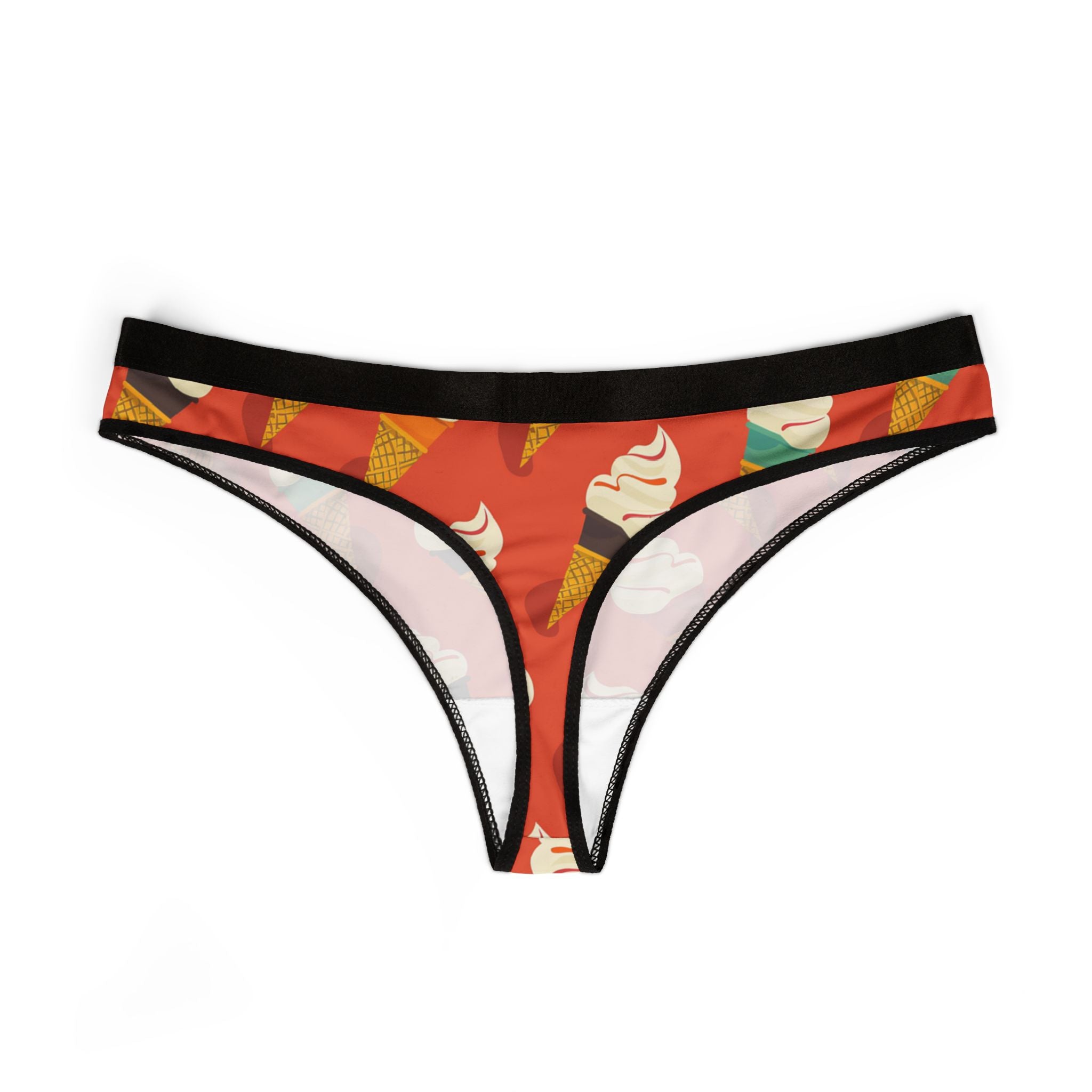 Women's thongs minimal ice cream
