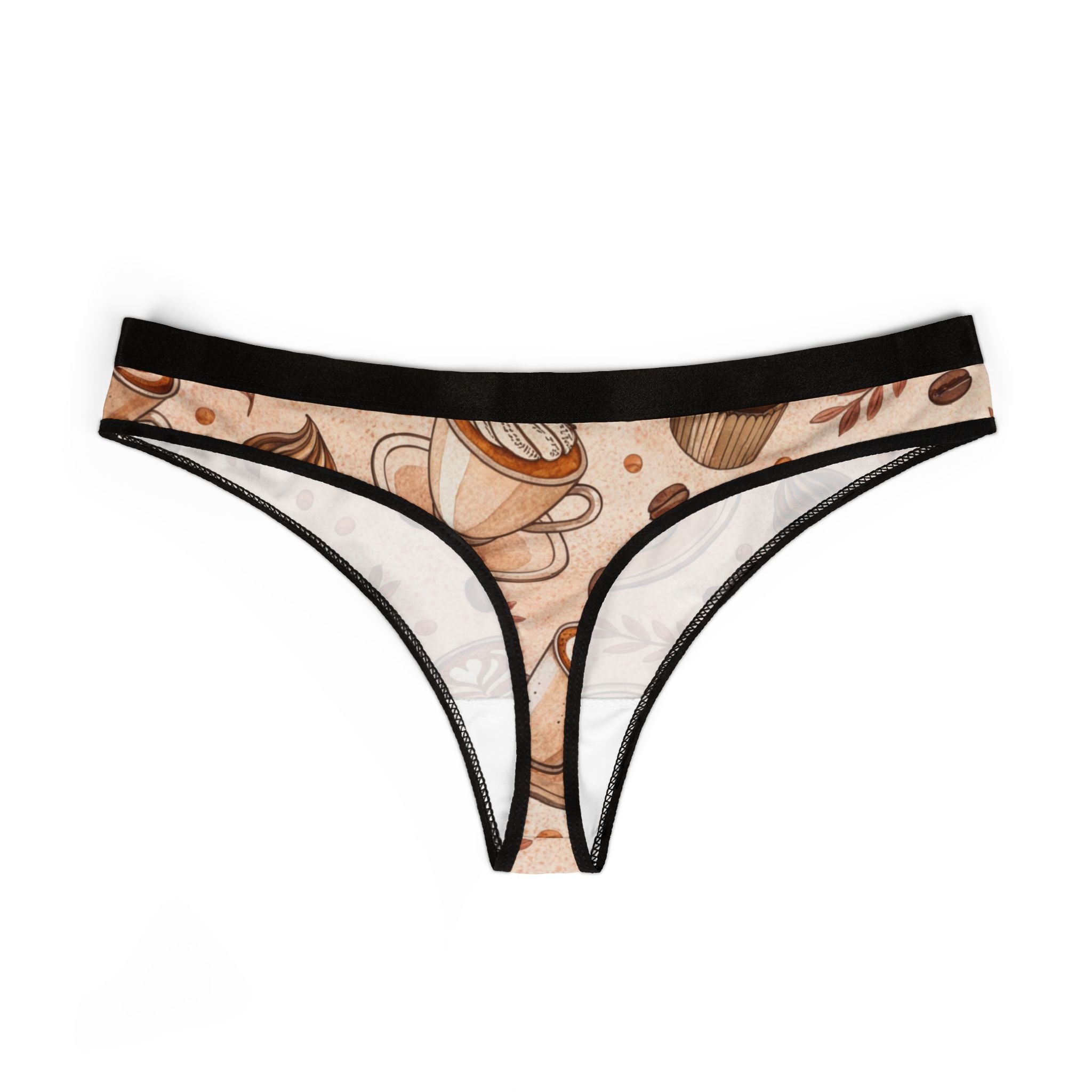Women's thongs coffee two