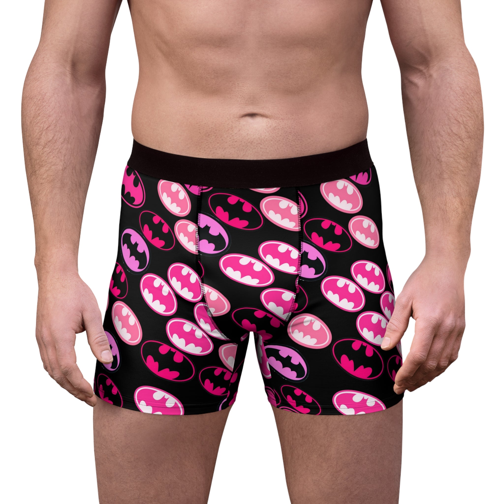 Men's boxer briefs batman rose valentine love black