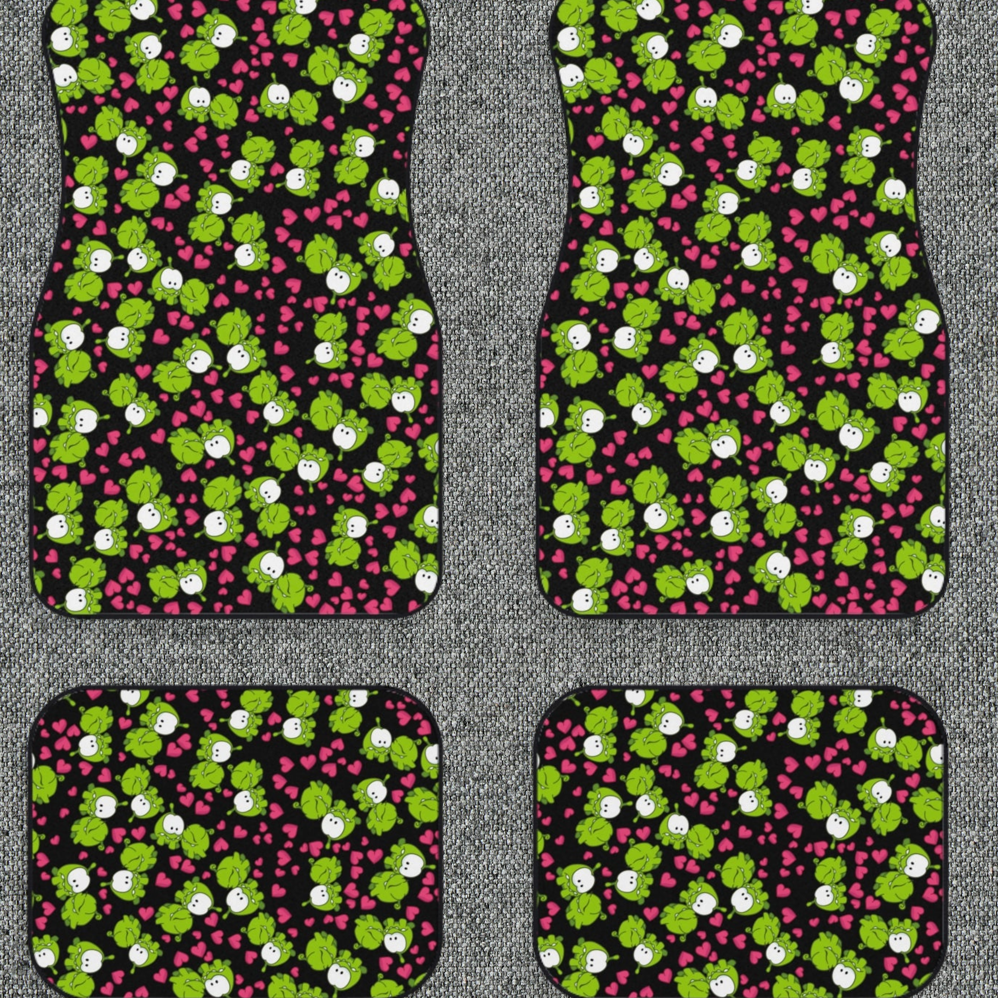 Auto Car Mats om nom kiss valentine