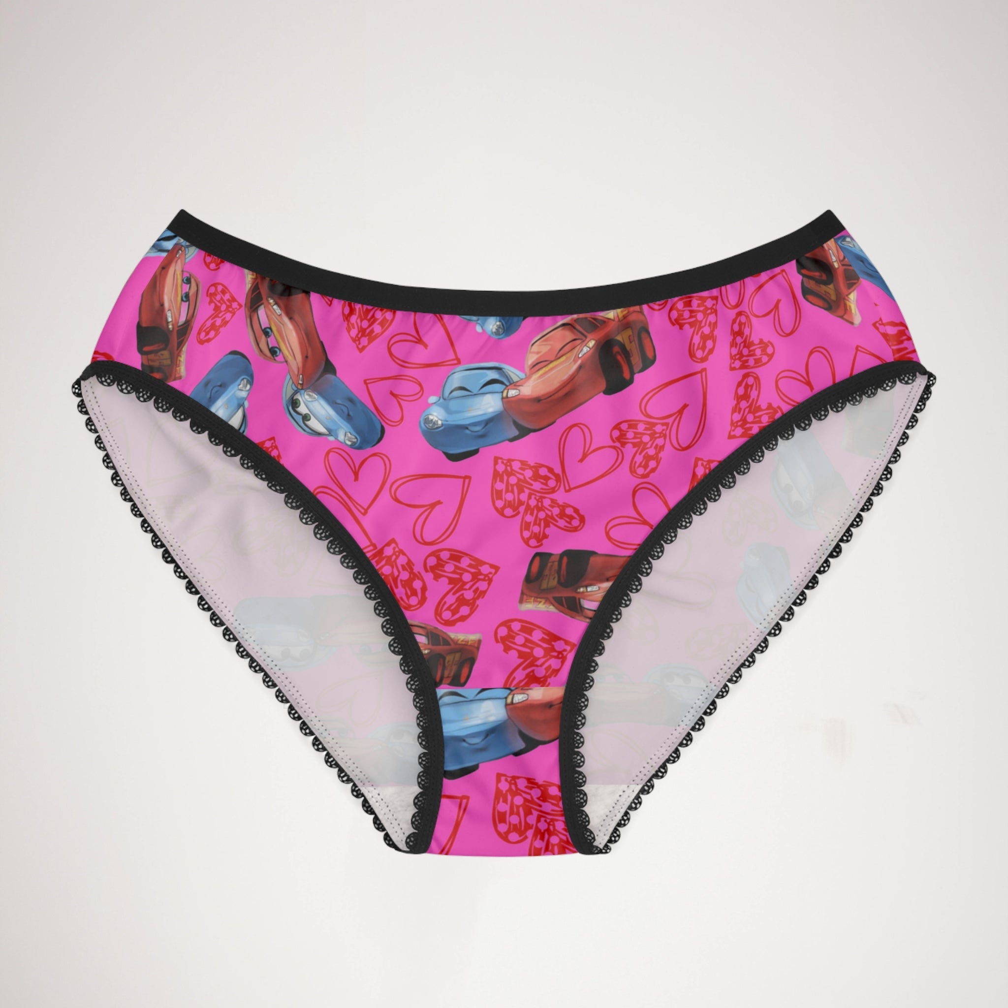 Women's briefs mcqueen couples hearts pink