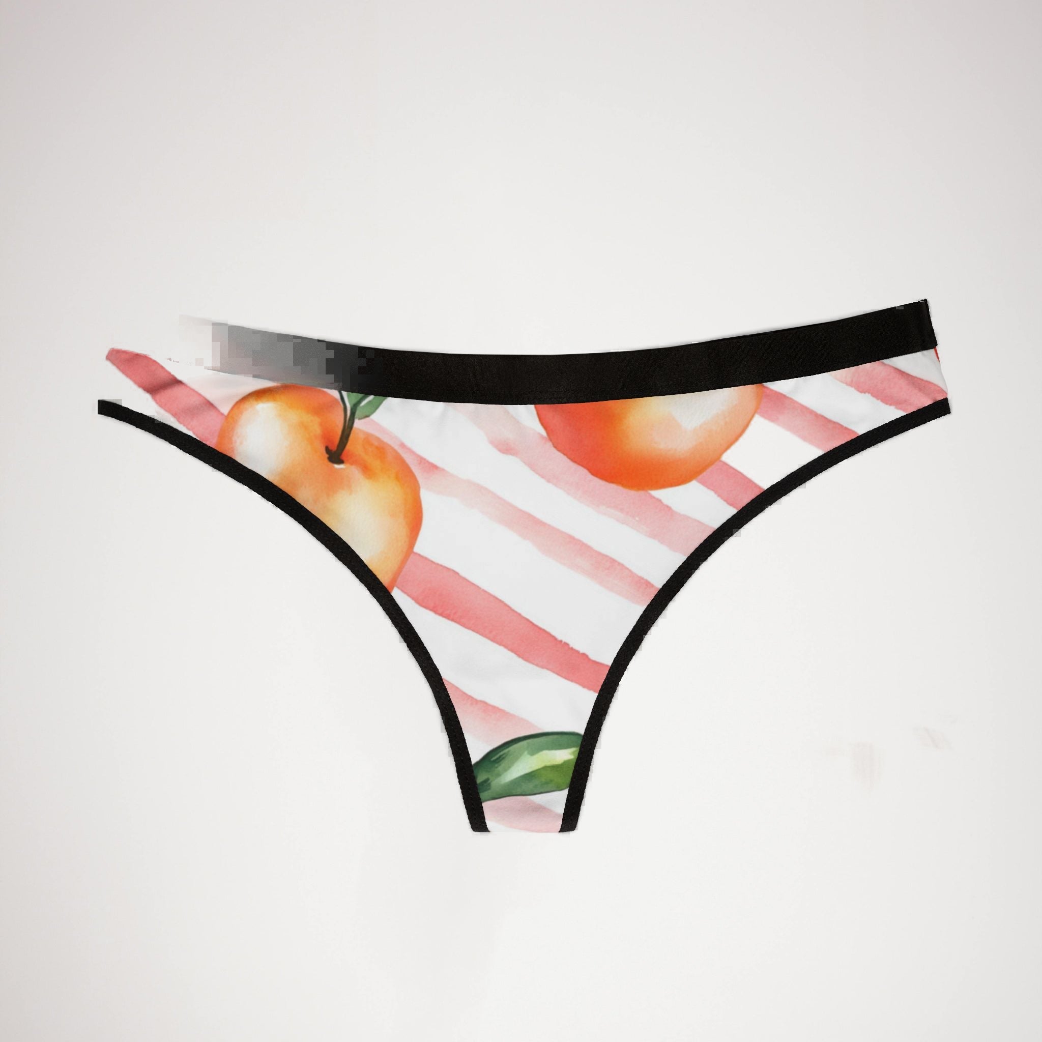 Women's thongs fruit with striped