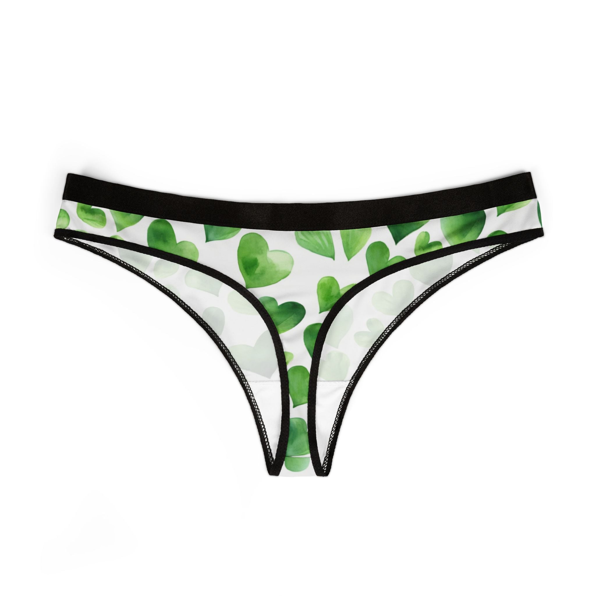 Women's thongs valentines day heart extra