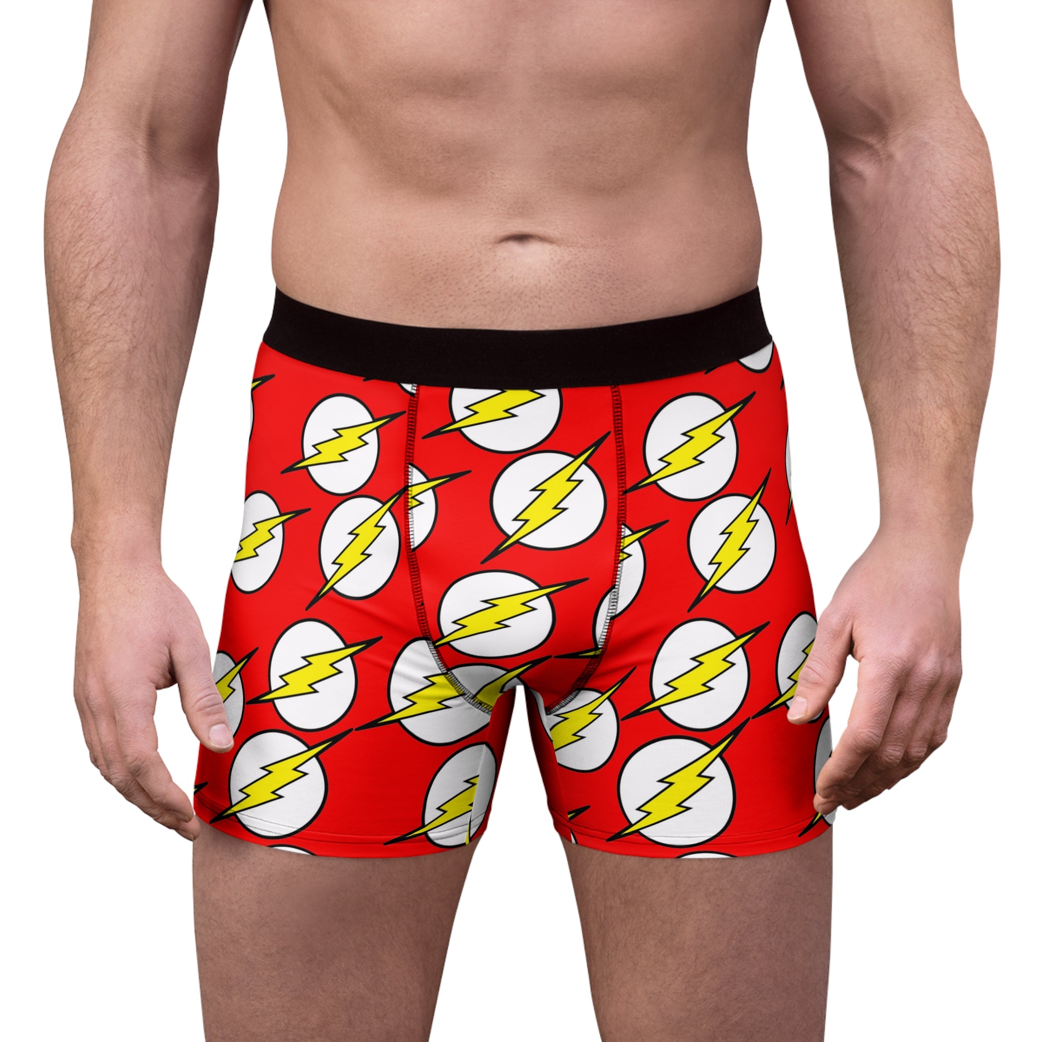 Men's boxer briefs shazam flash red