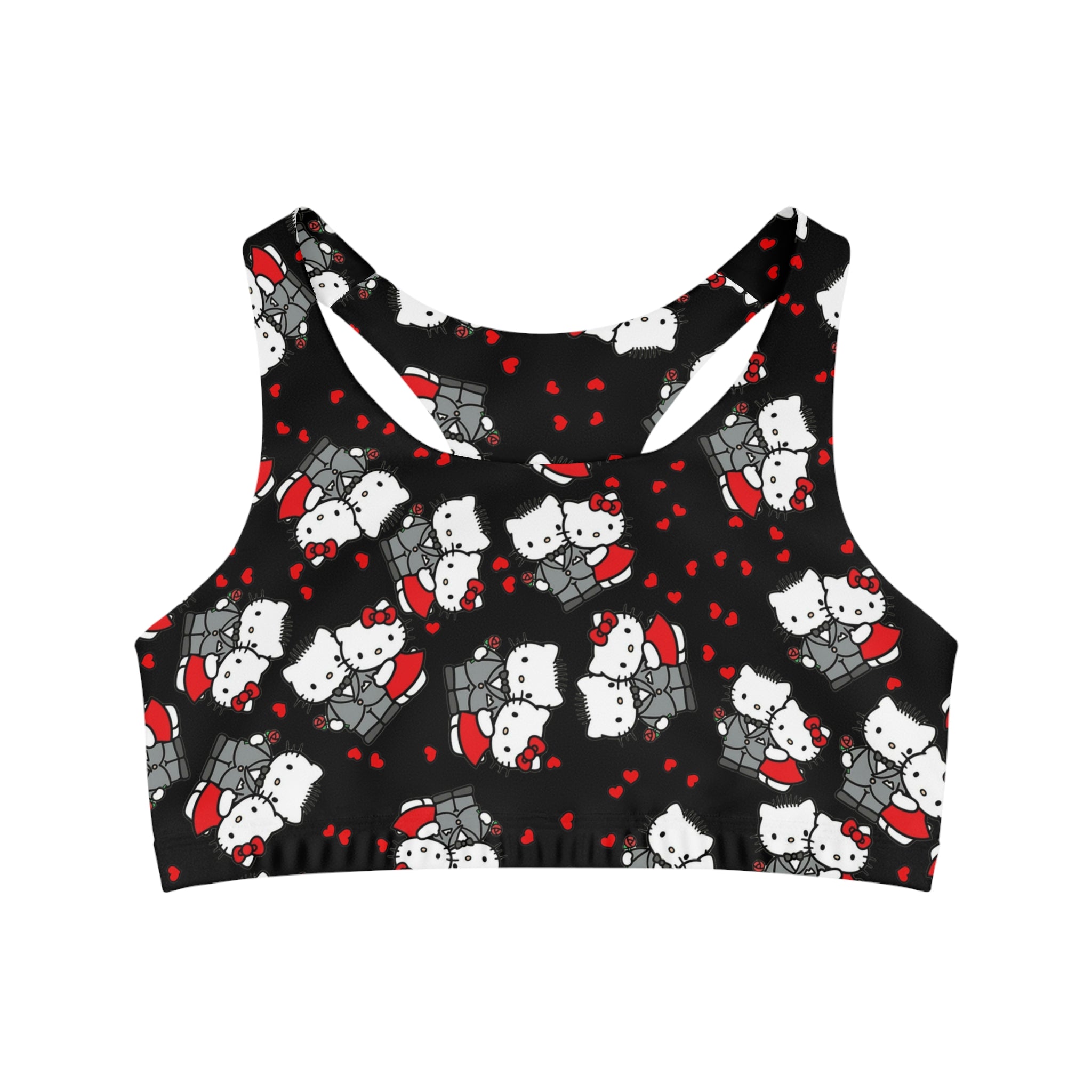 Sports bra kitty wedding anniversary black