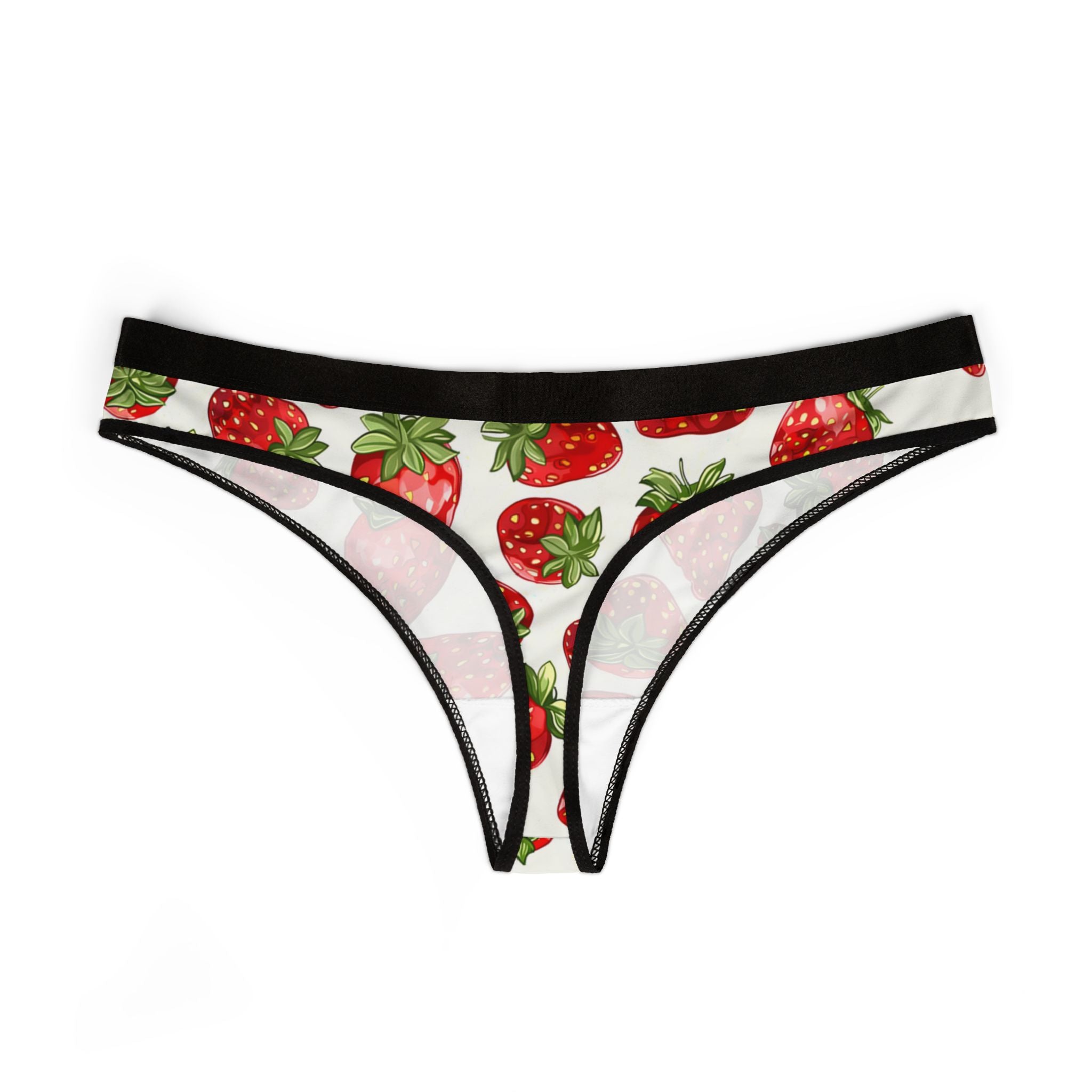 Women's thongs strawberry fruit