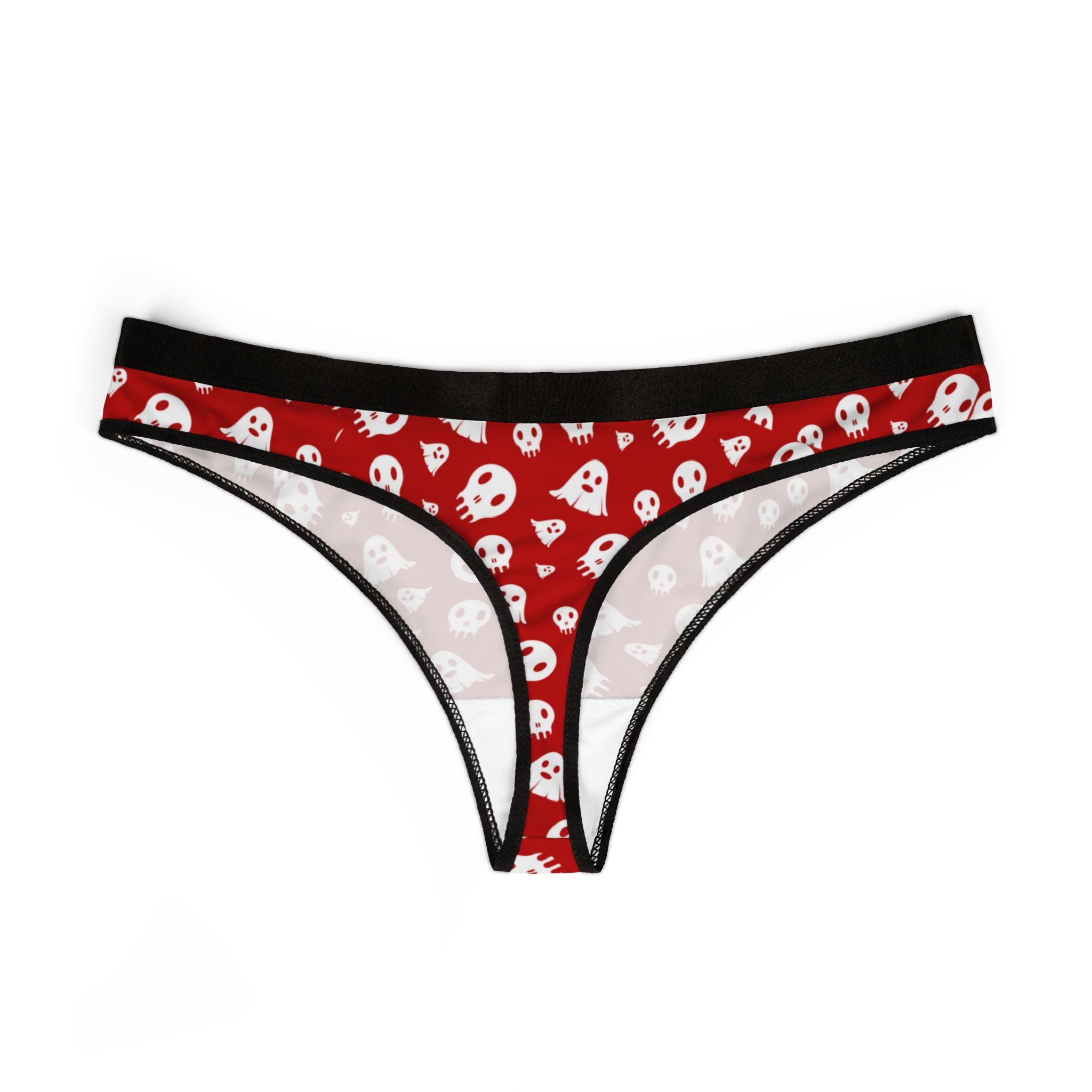 Women's thongs red halloween