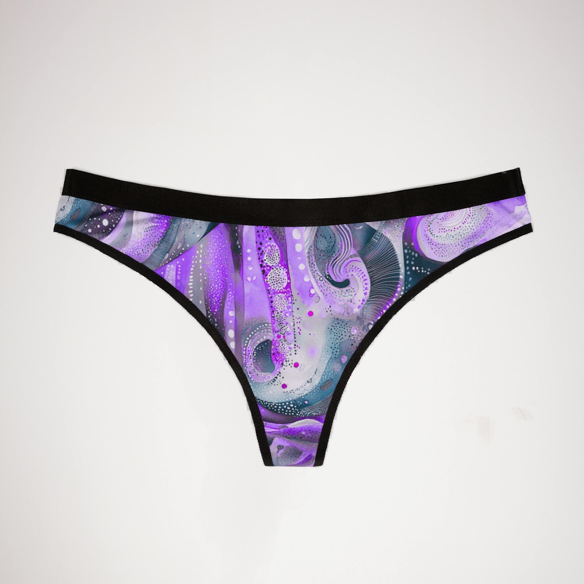 Women's thongs watercolor abstract