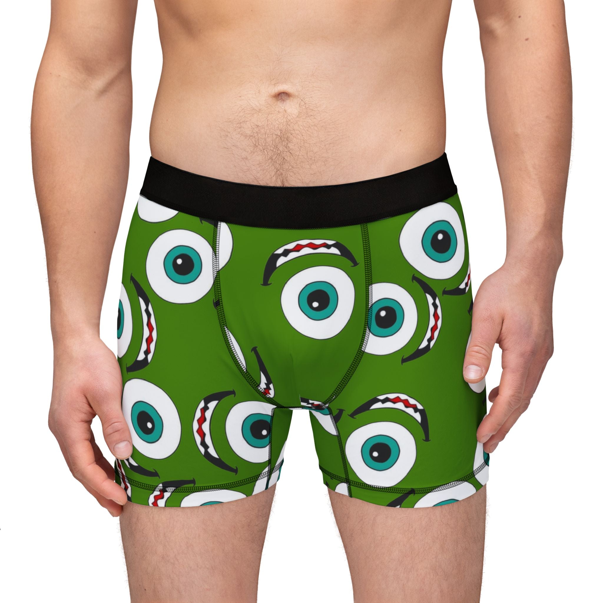 Men's boxers Mike wazowski green