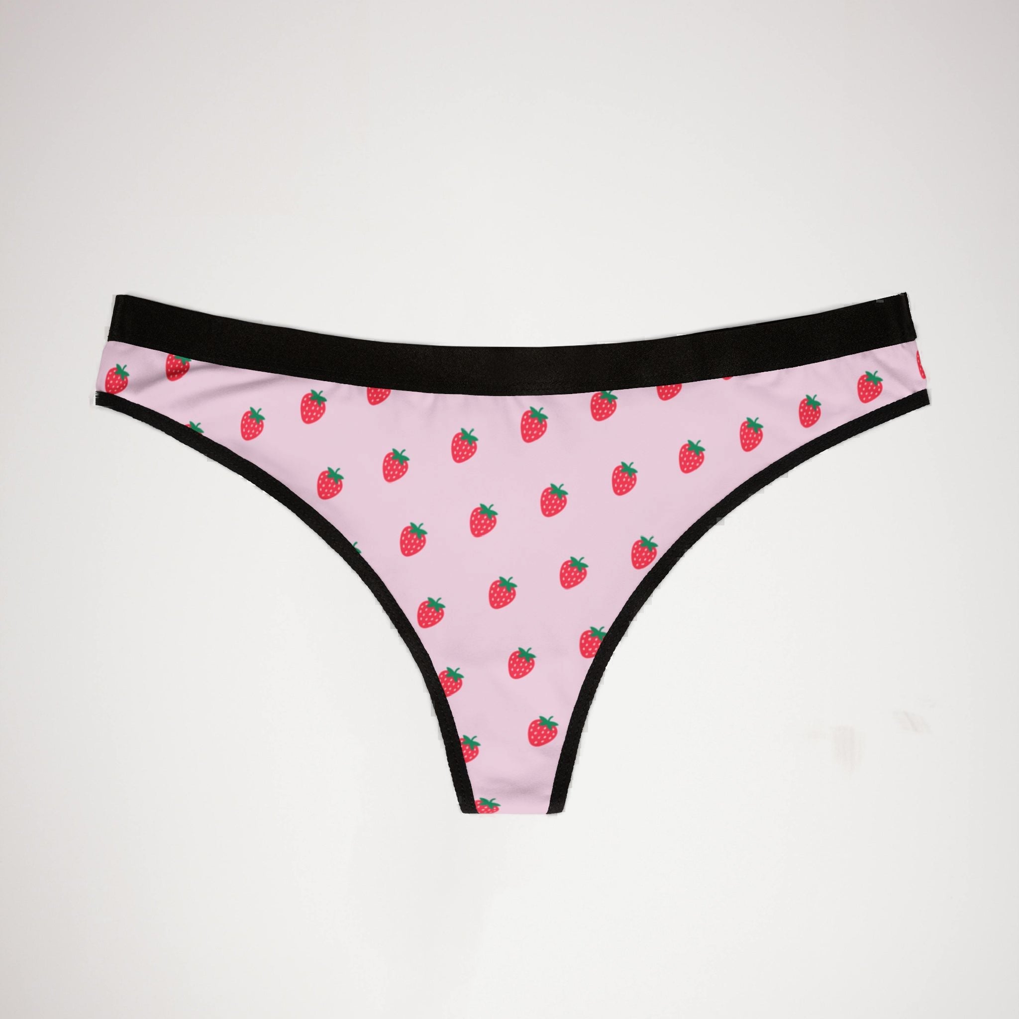 Women's thongs strawberry hot daisy