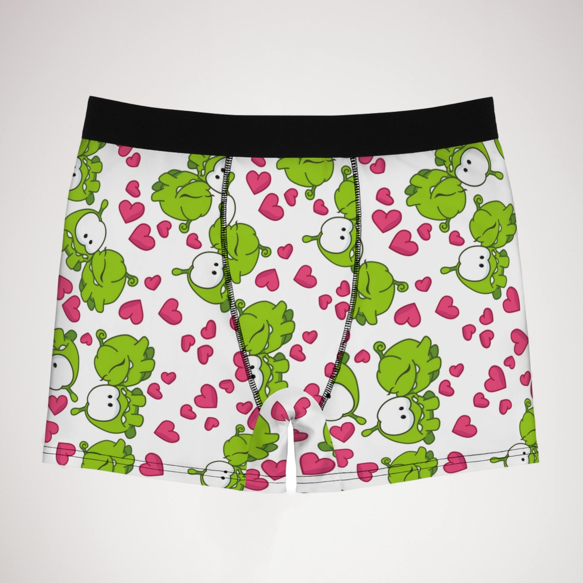 Men's boxer briefs om nom kiss valentine white