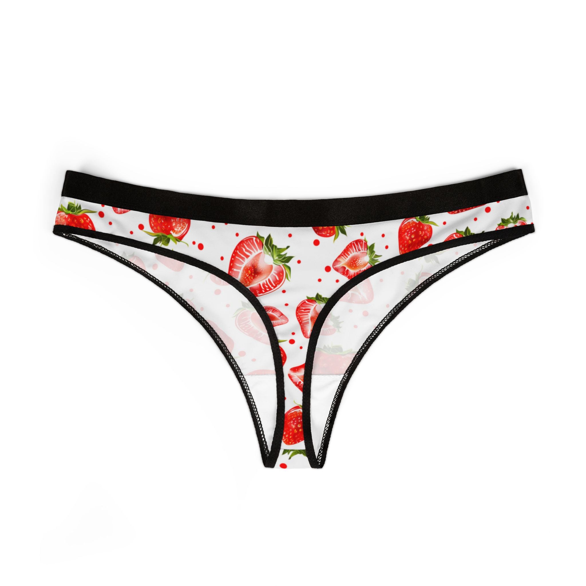 Women's thongs strawberry fruit