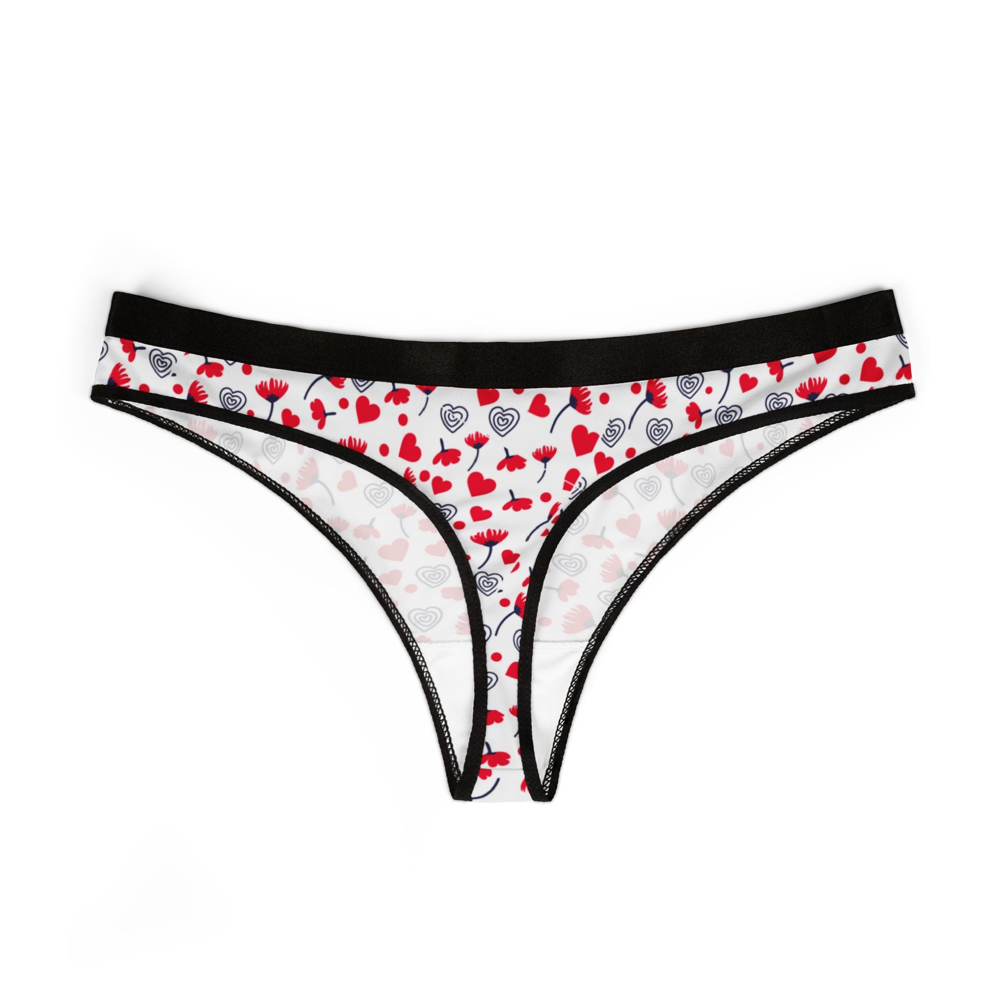 Women's thongs about valentines