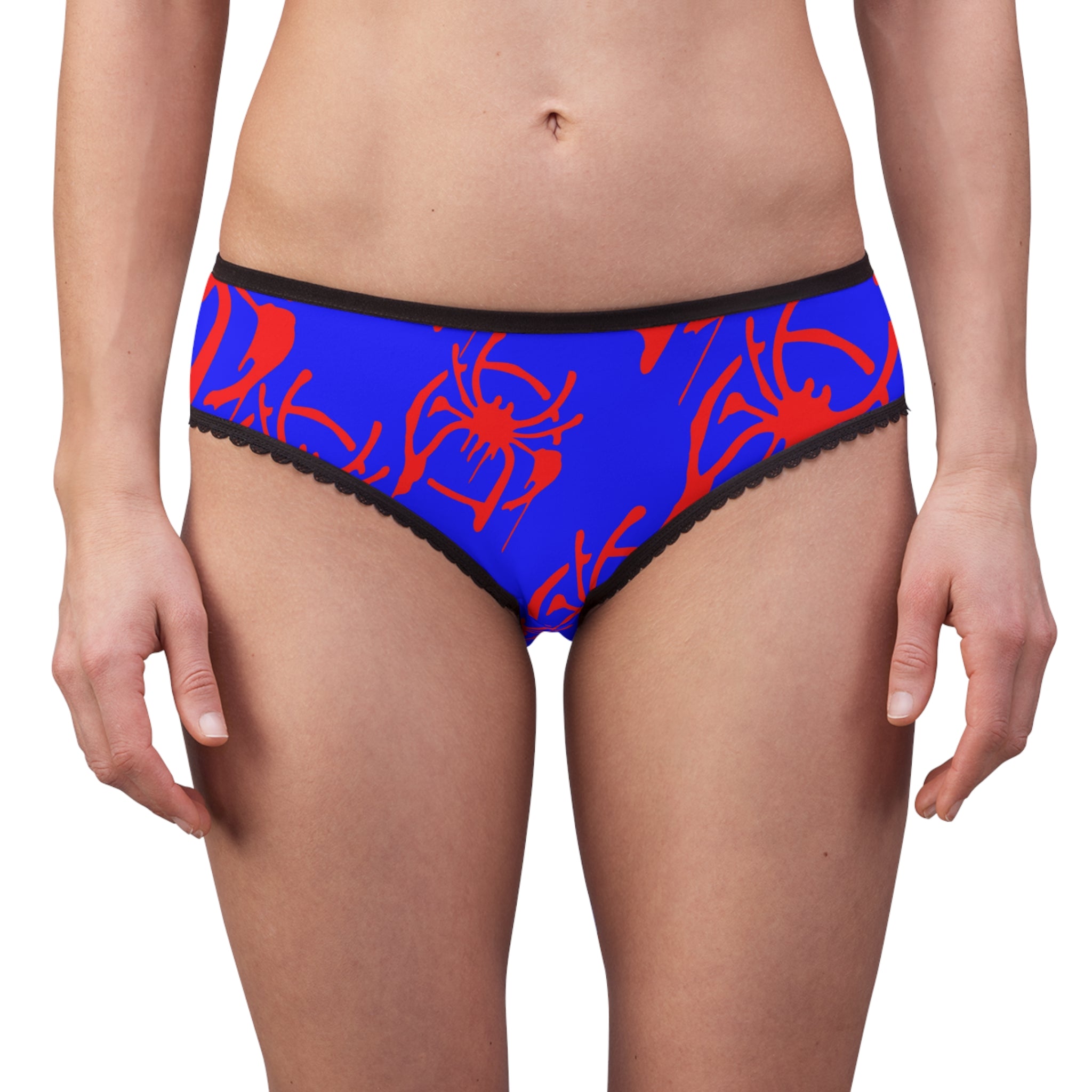 Women's briefs only spider web blue