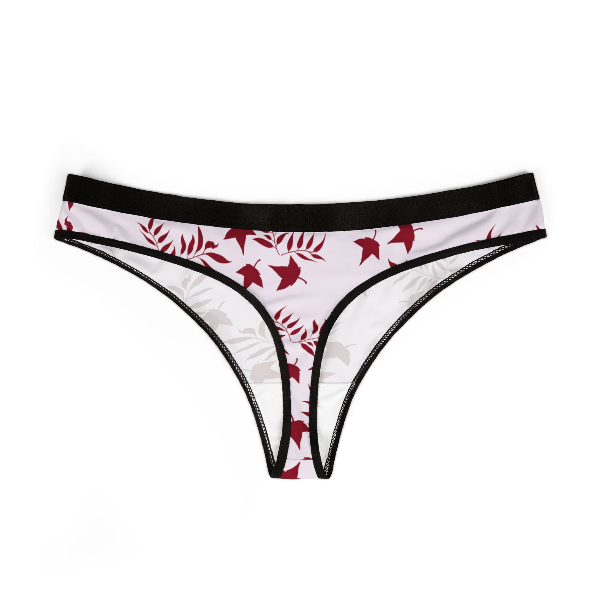 Women's thongs autumn leaves
