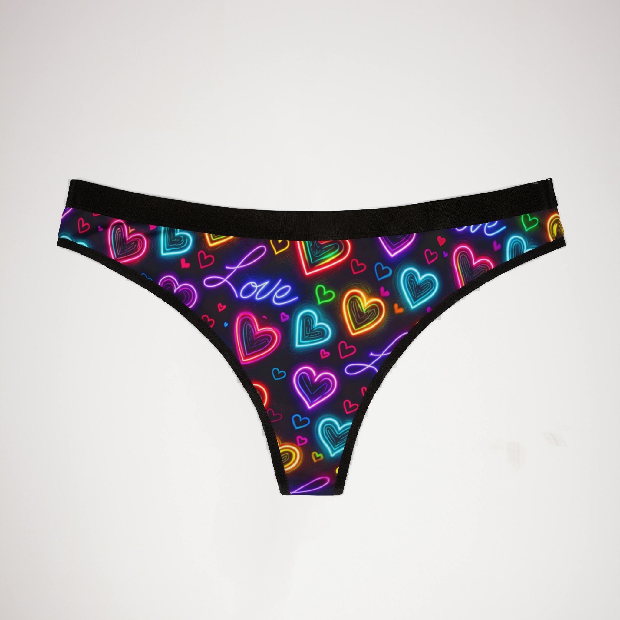 Women's thongs valentine digital