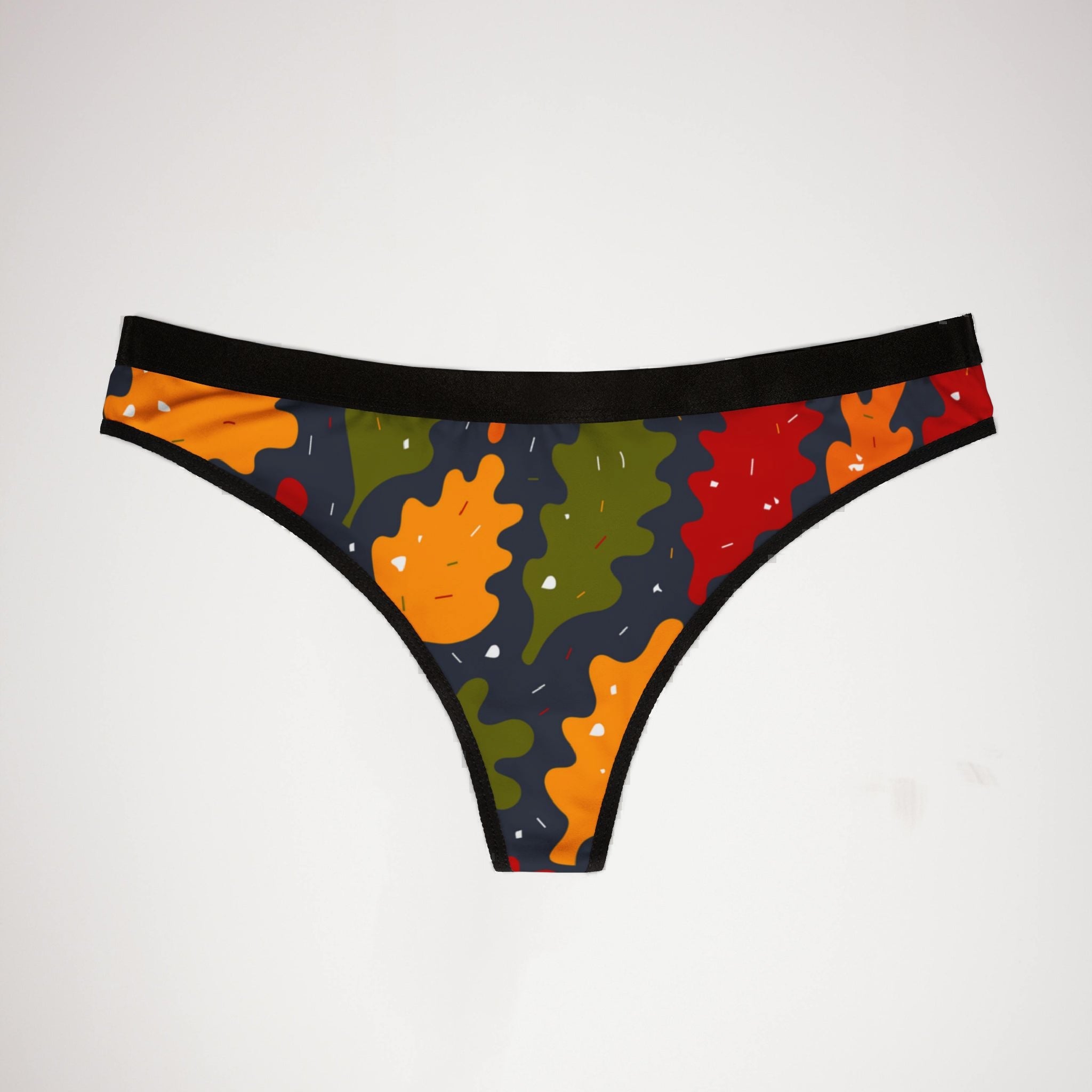 Women's thongs autumn leaves iii