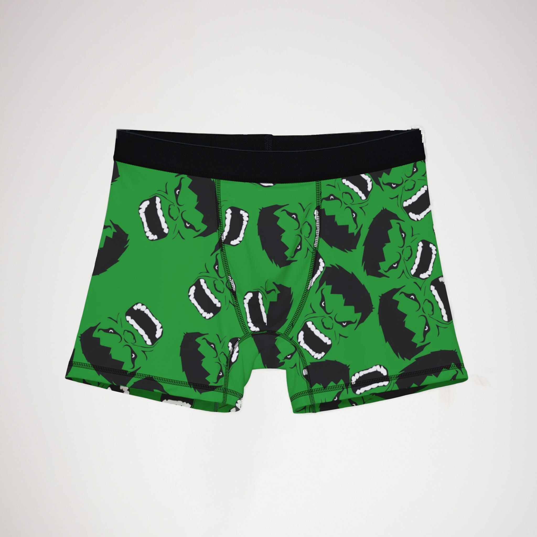 Men's boxers hulk face green