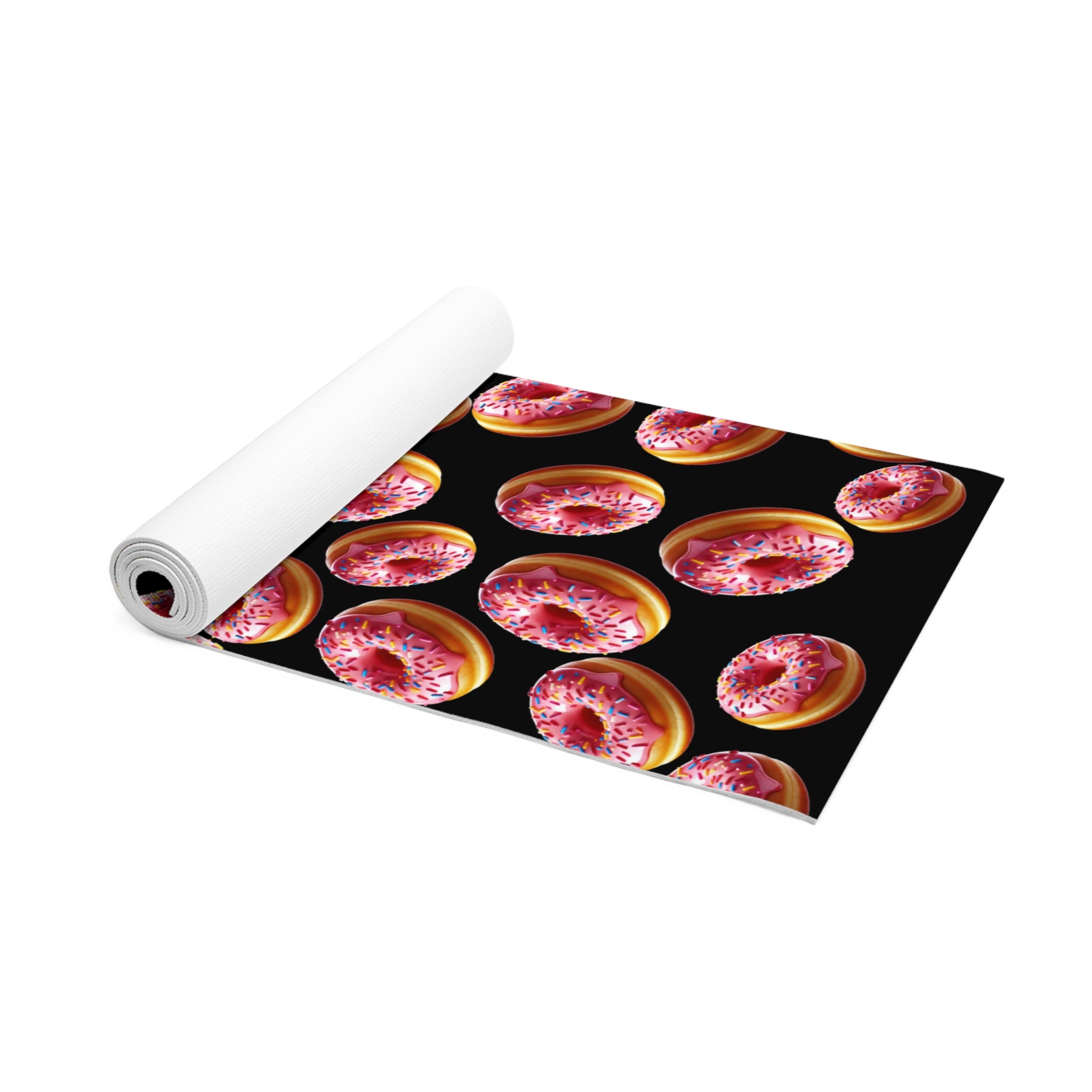 Foam yoga mat donut black