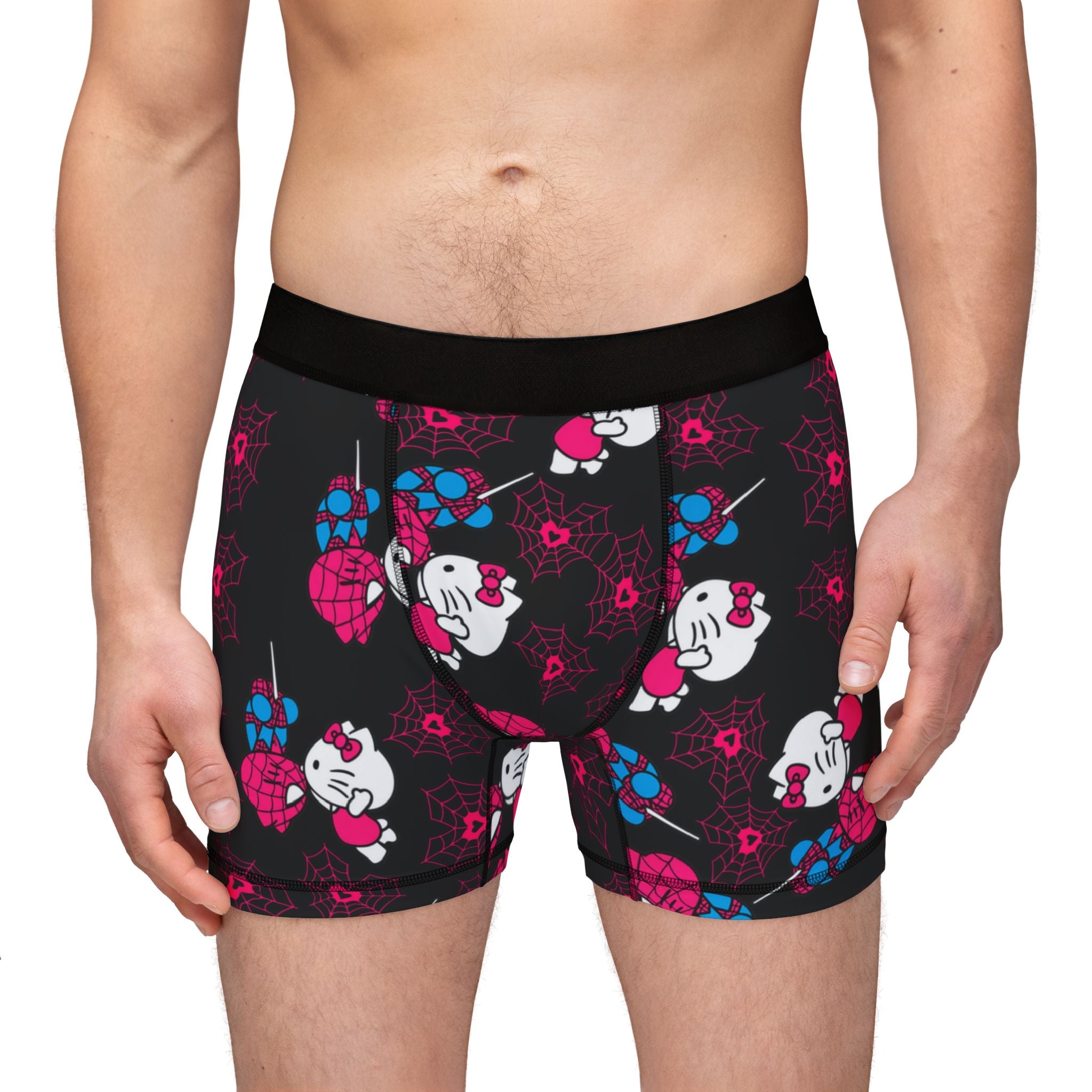 Men's boxers spider kitty black