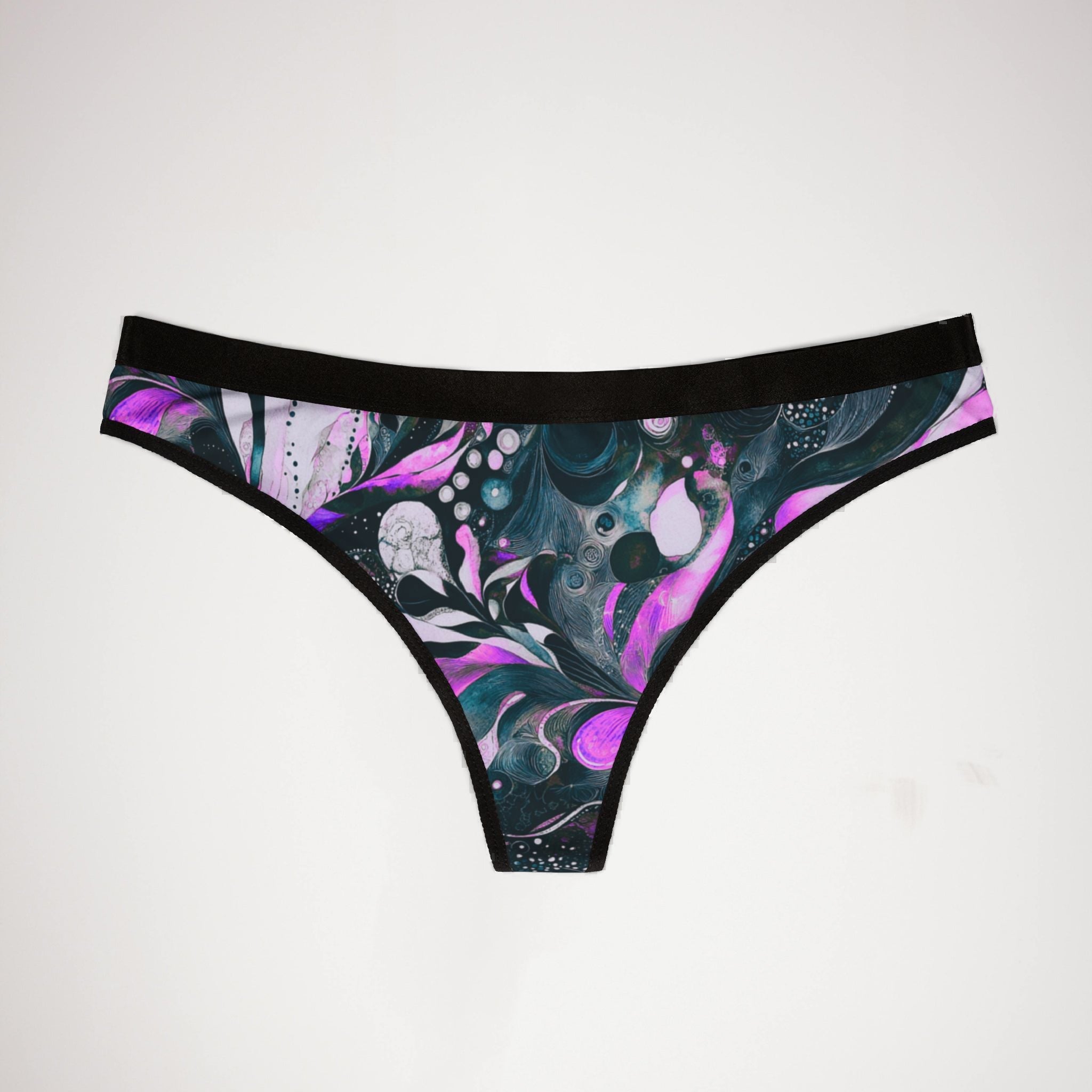 Women's thongs watercolor abstract