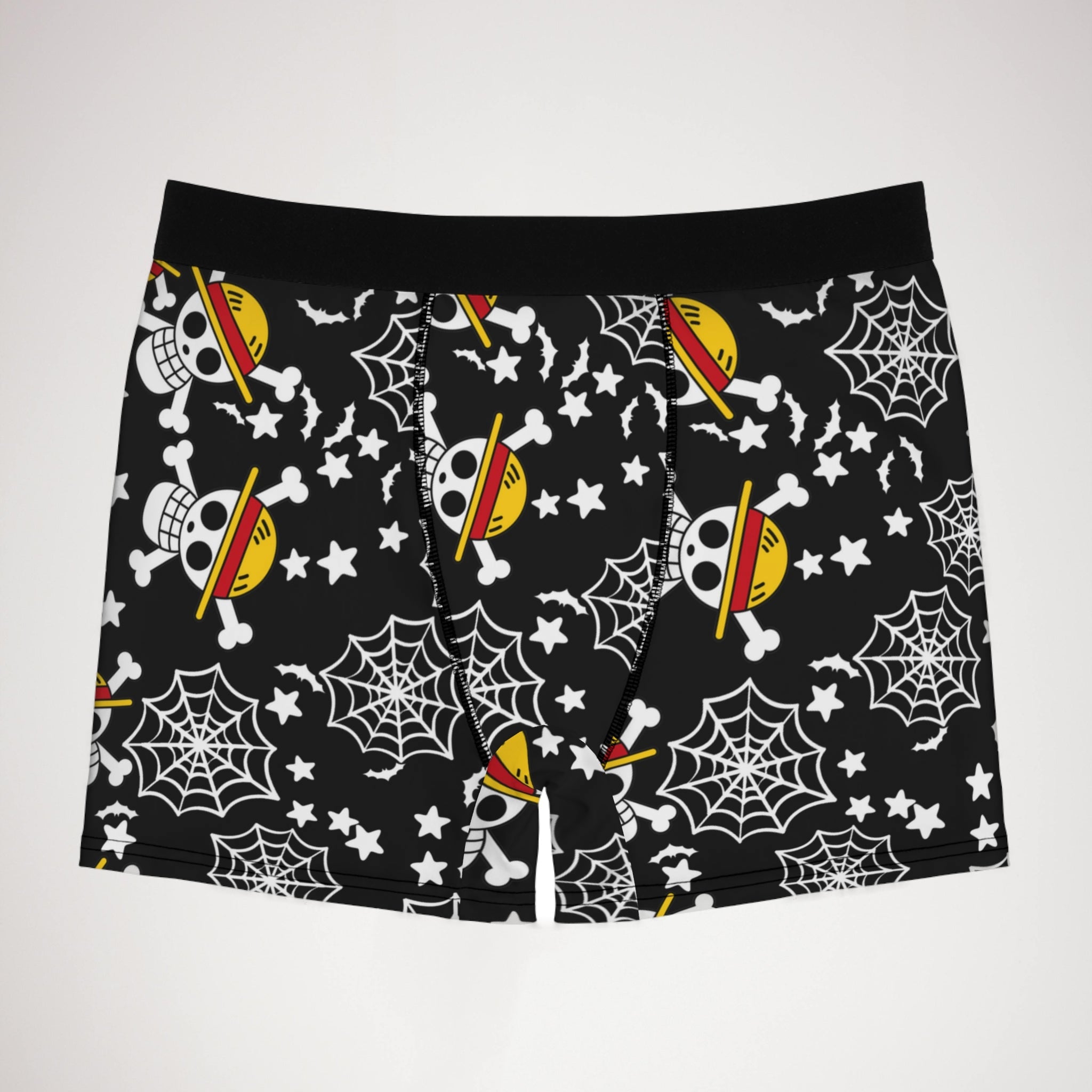 Men's boxer briefs skull anime bats pumpkin halloween black