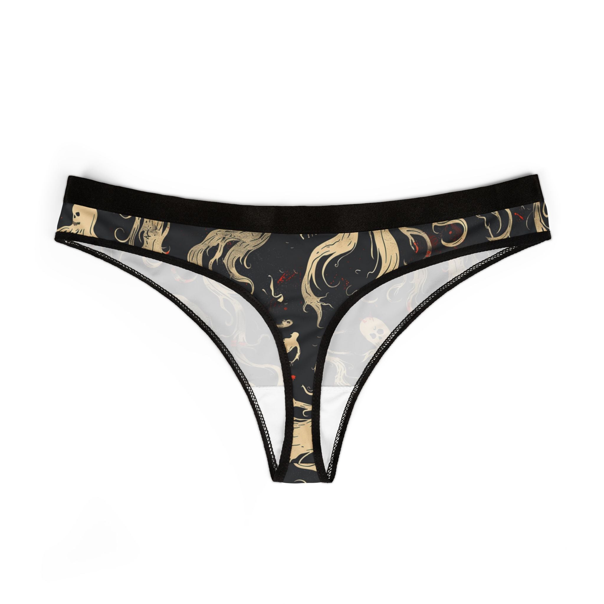 Women's thongs spooky halloween