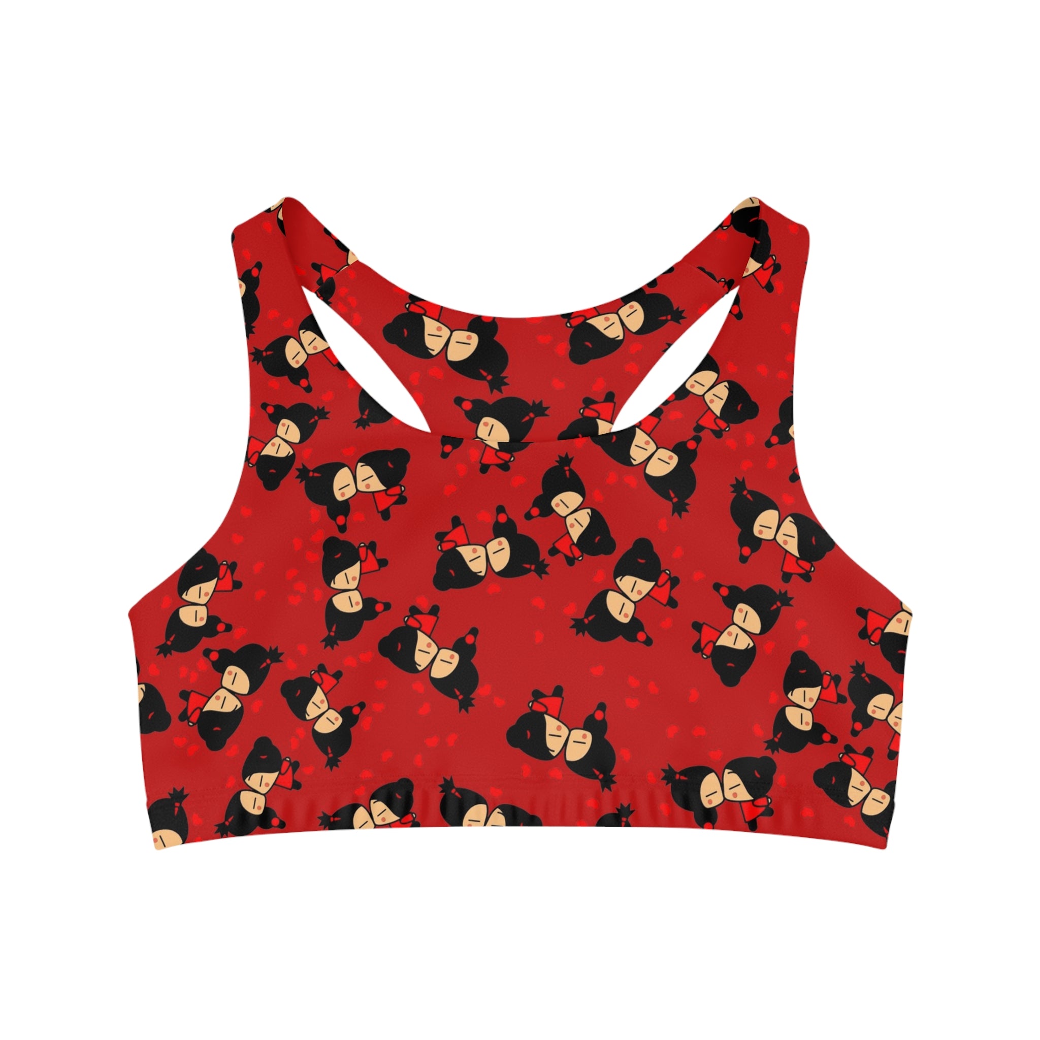 Sports bra pucca valentine kiss red