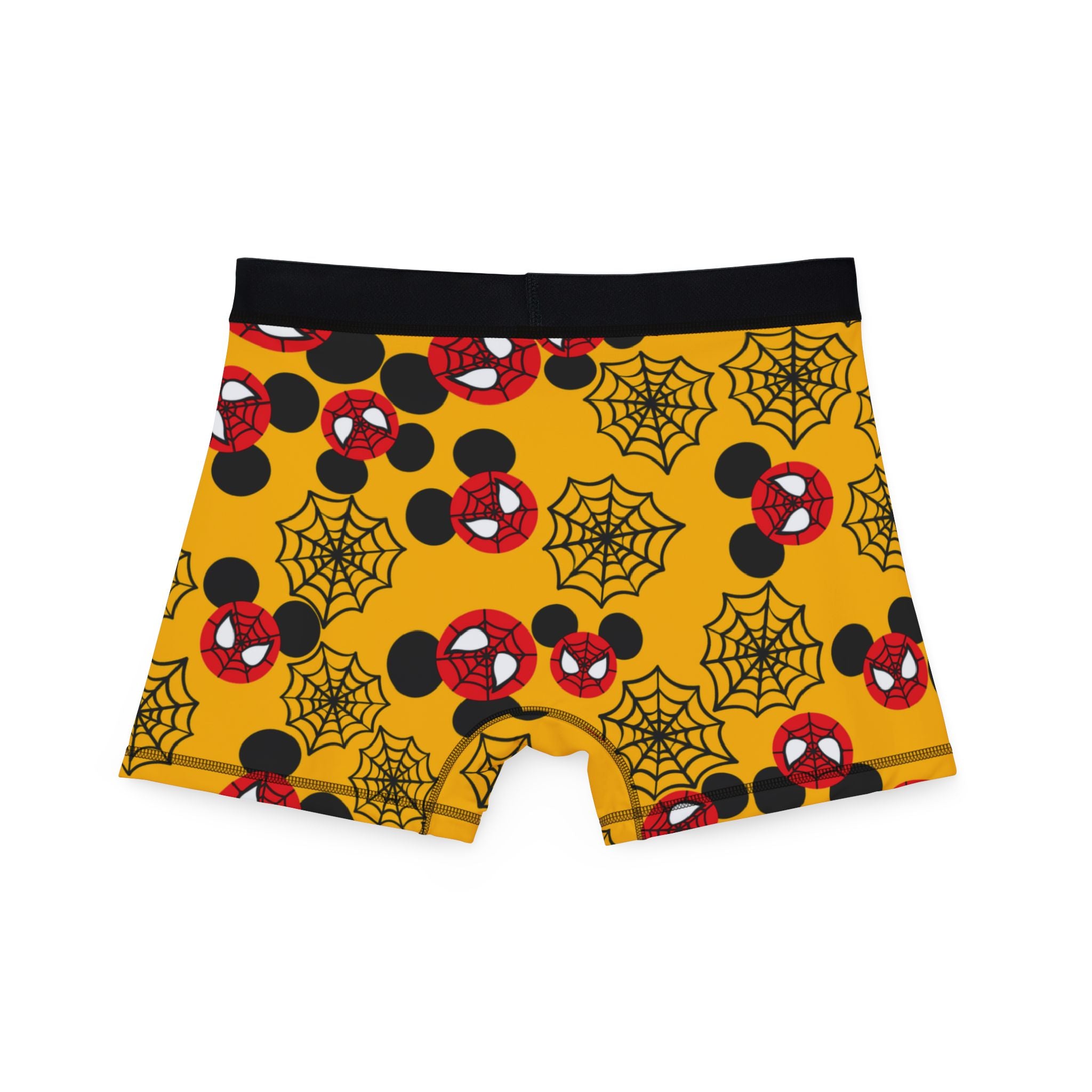 Men's boxers spider mickey web yellow