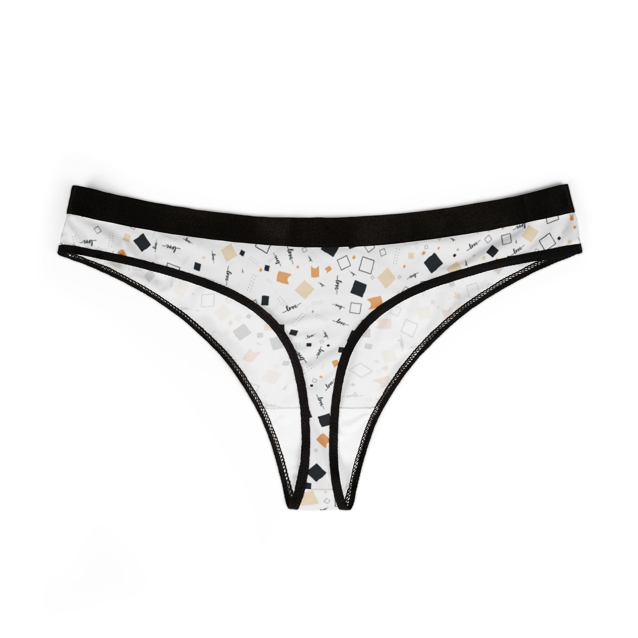 Women's thongs happy valentine's day