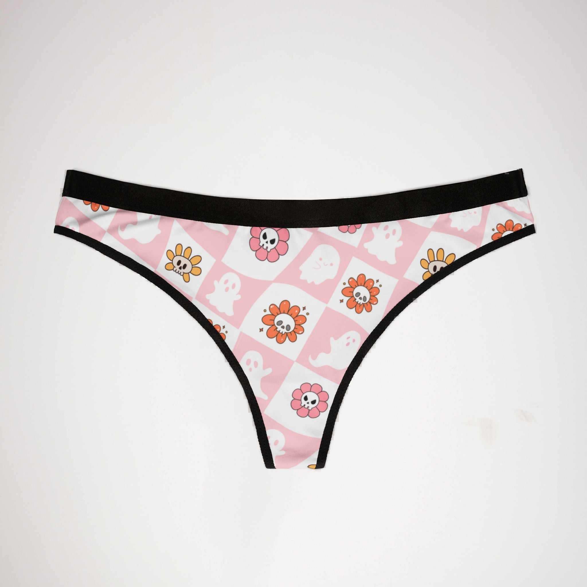 Women's thongs groovy halloween