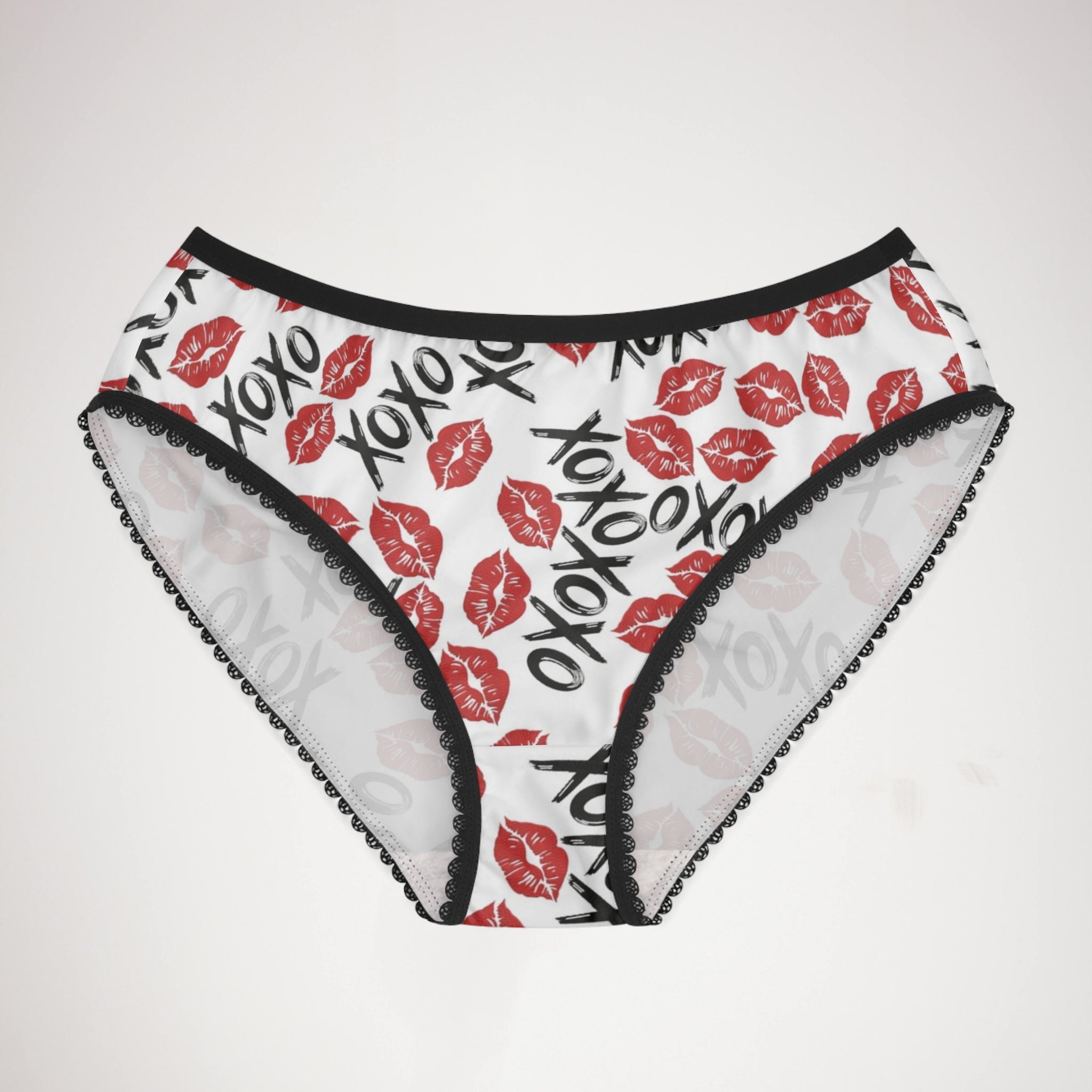 Women's briefs xoxo kiss valentine white