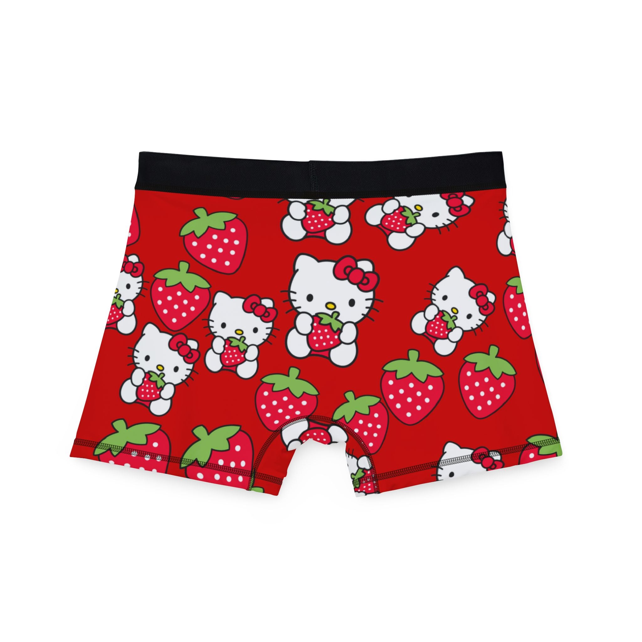 Men's boxers kitty strawberry valentine love red