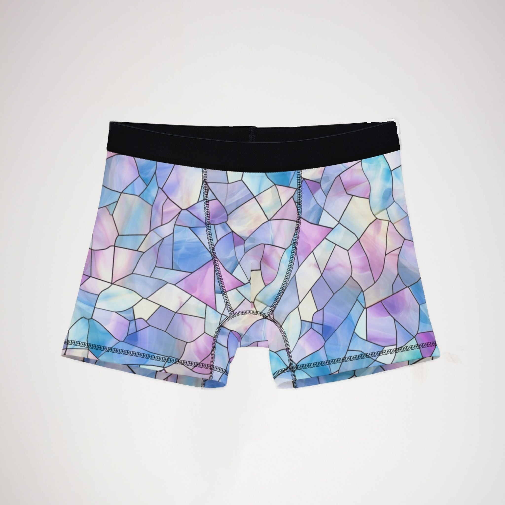 Men's boxers pastel stained glass