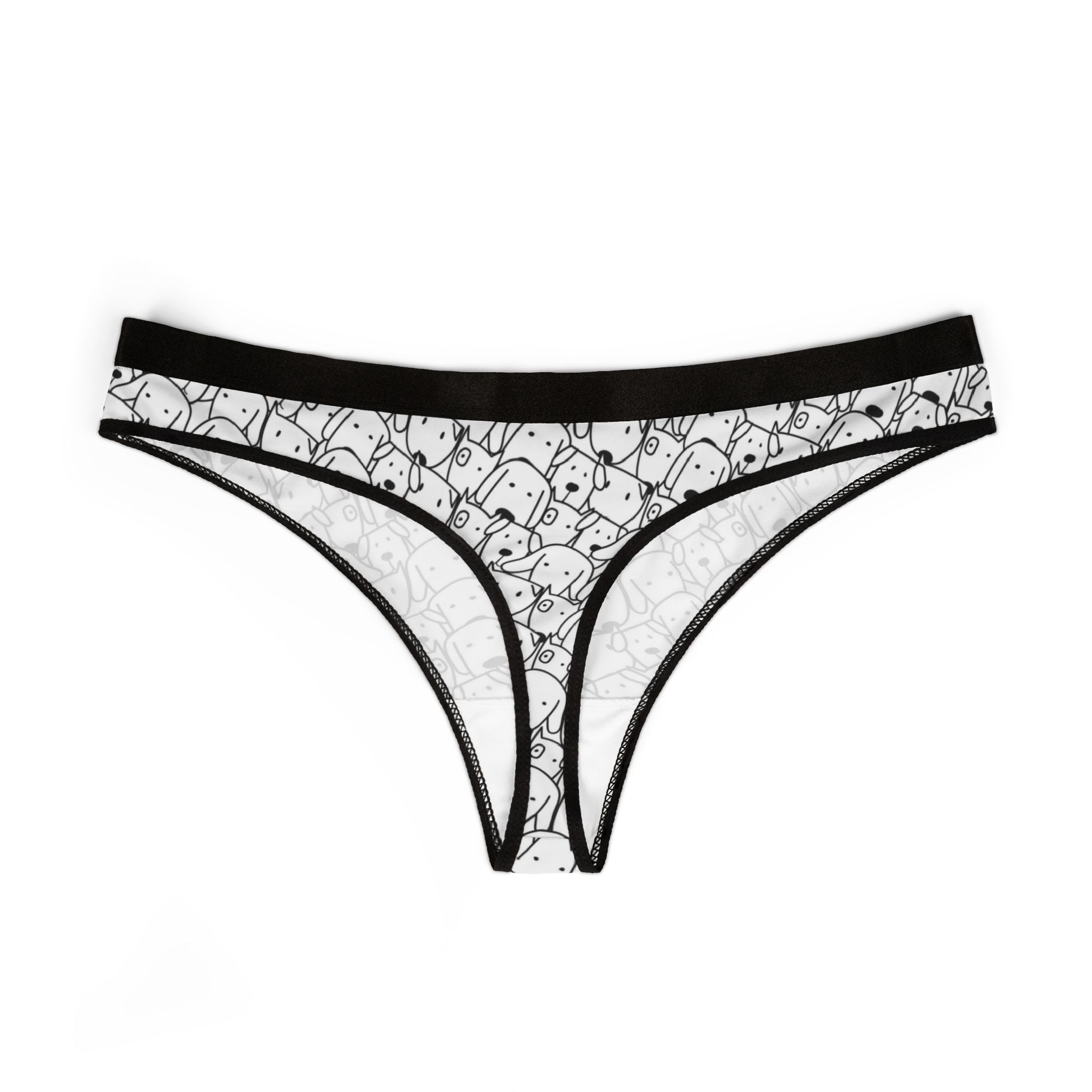 Women's thongs cute dog