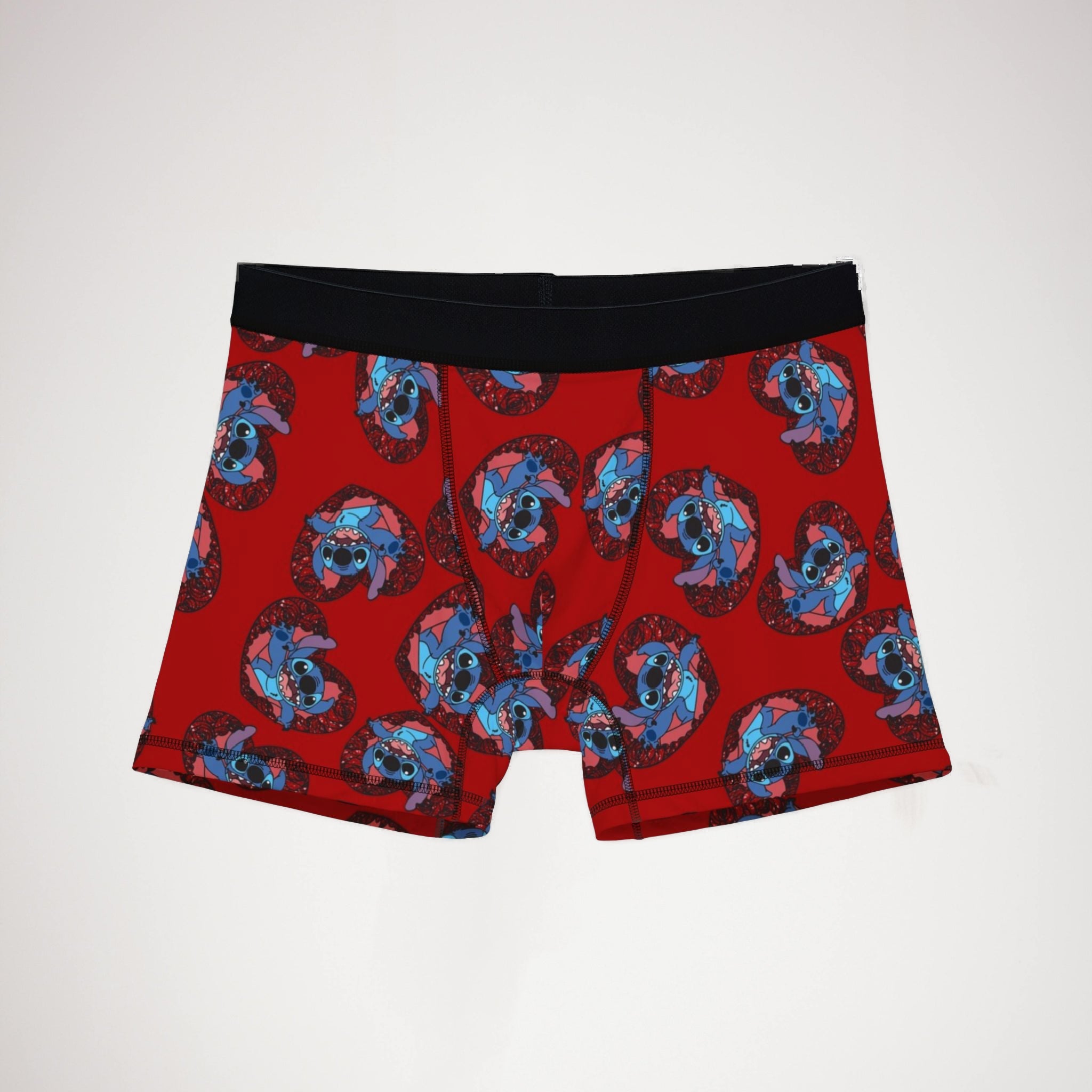 Men's boxers stitch valentine heart red