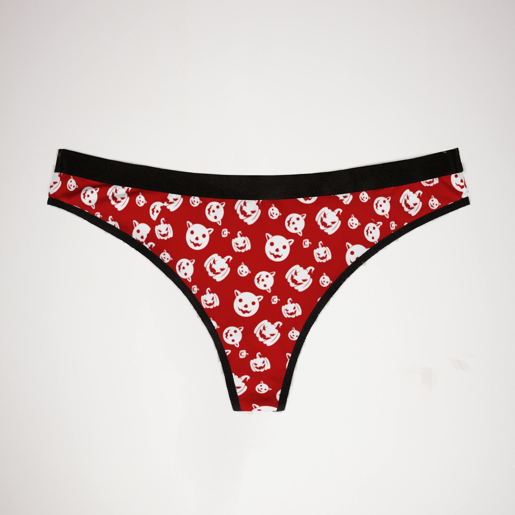 Women's thongs red halloween