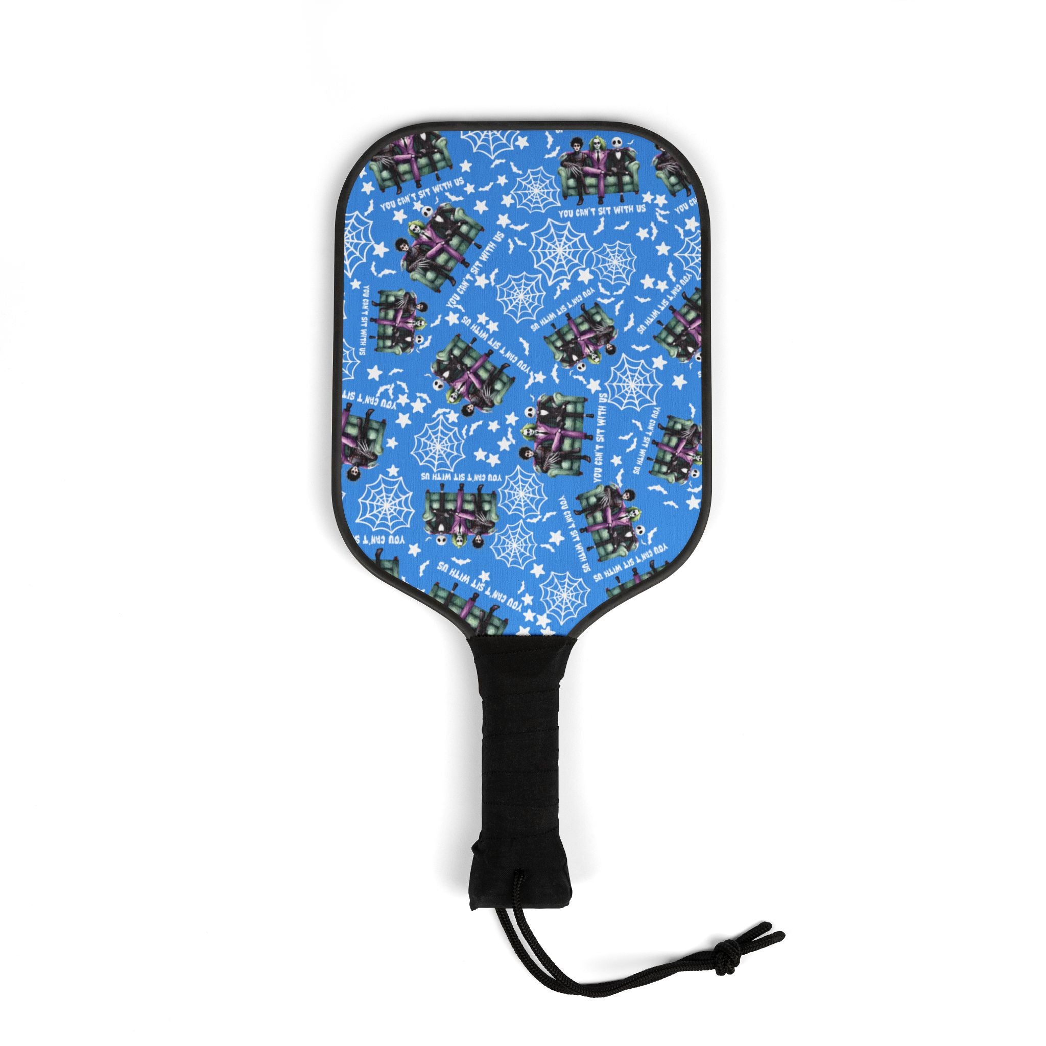 Pickleball kit (2 paddles + 2 balls + transparent bag) you can t shit with us halloween cyan