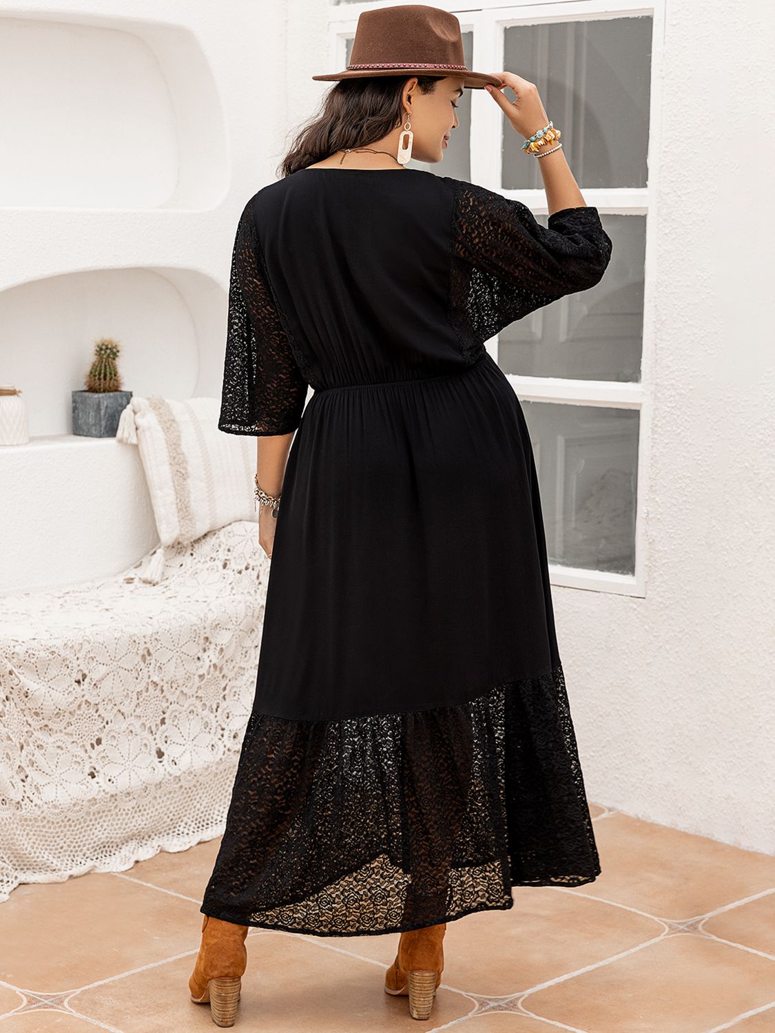 Stunning Plus Size V-Neck Half Sleeve Midi Dress for Beach Wedding Guests: Find Your Perfect Fit in Plus Sizes for a Stylish Beach Affair