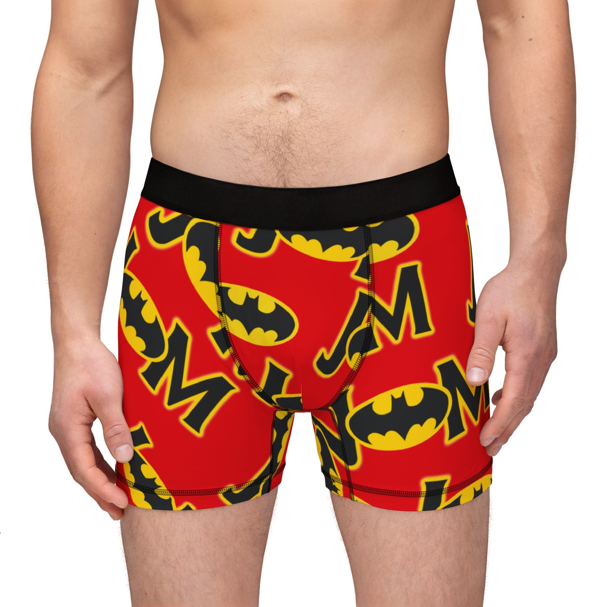 Men's boxers batman love valentine letters red