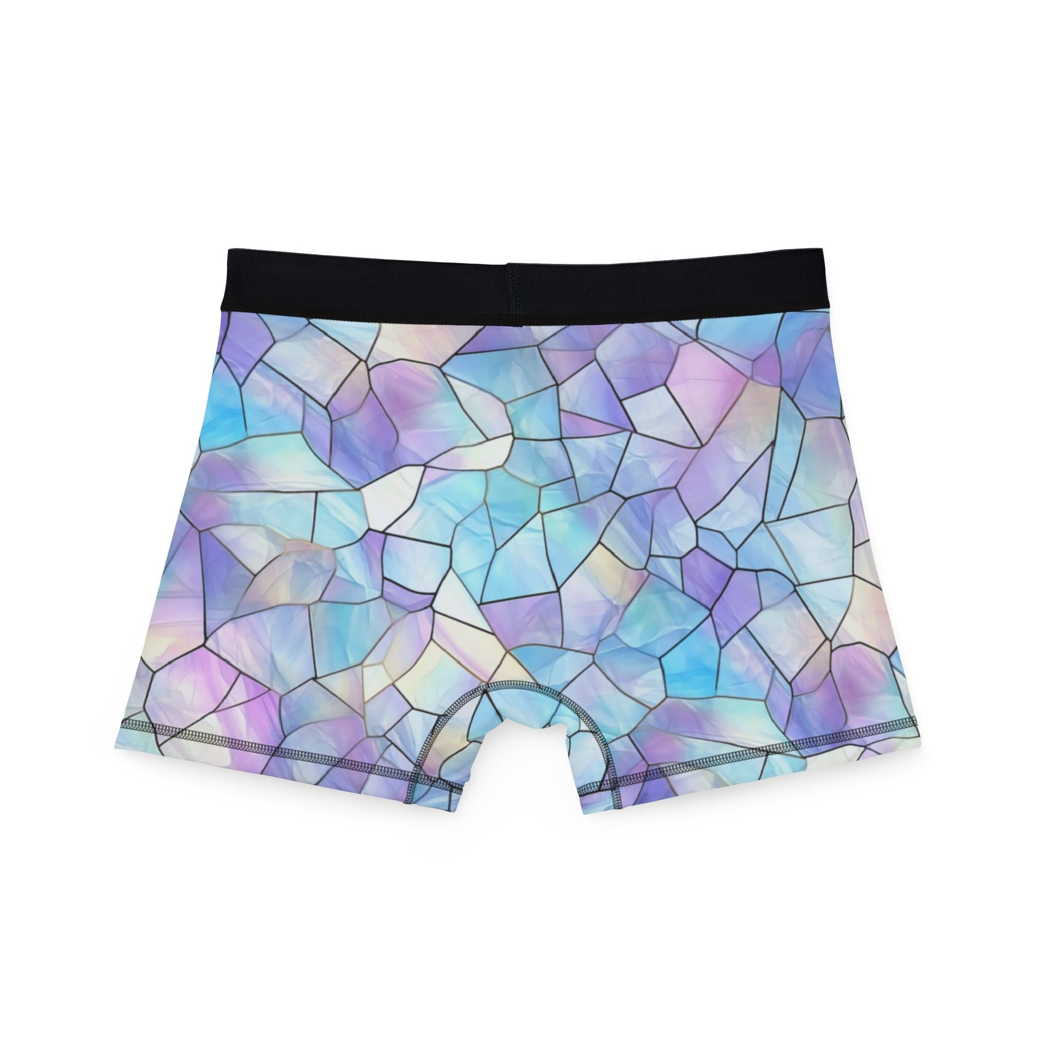 Men's boxers pastel stained glass