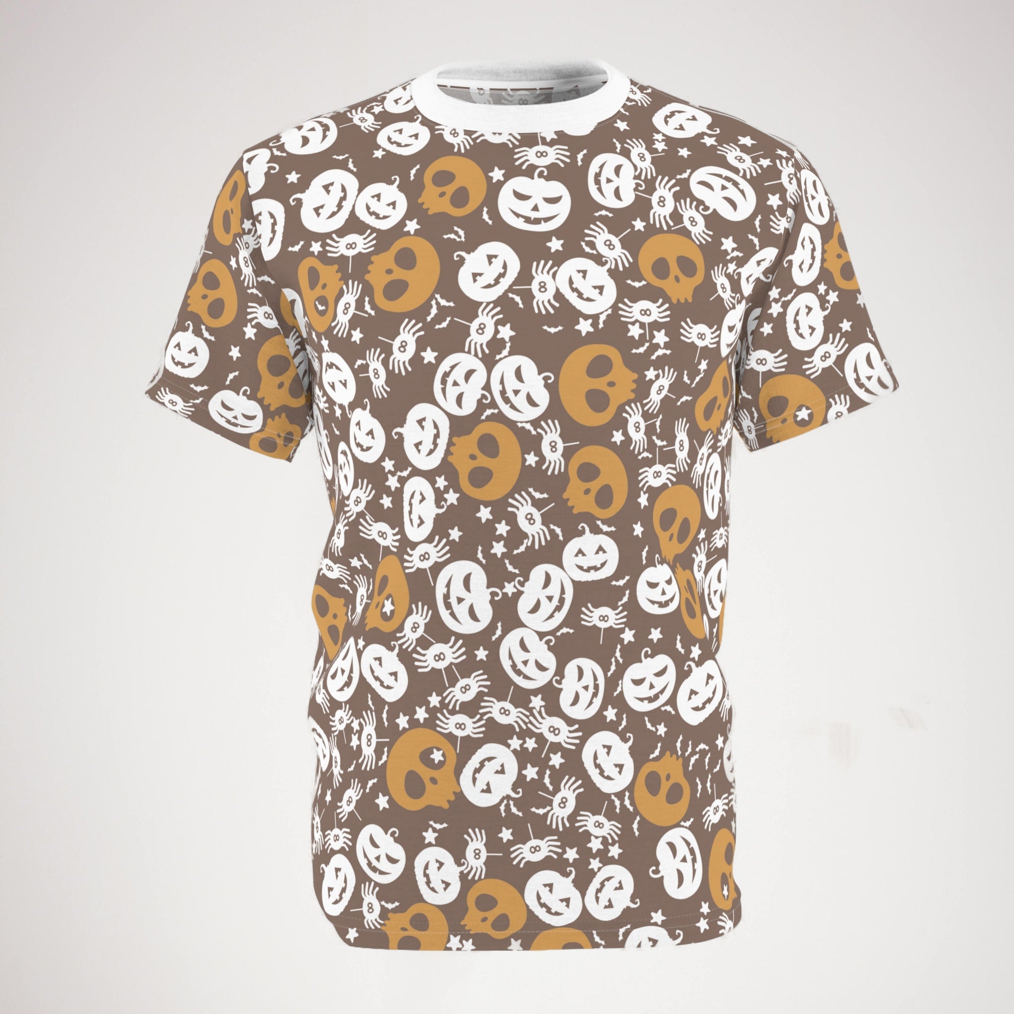 Unisex cut & sew tee halloween pumpkin spider web nature