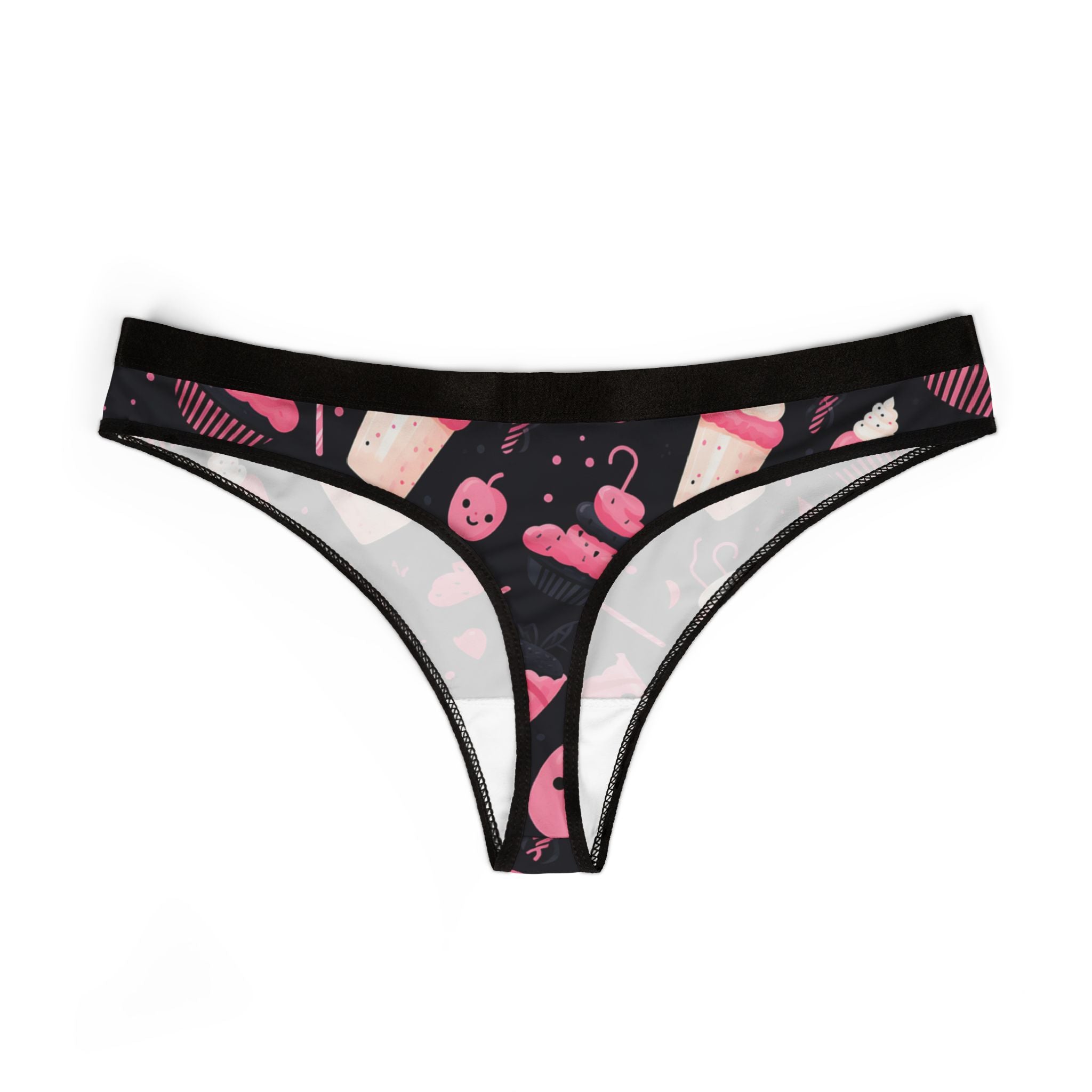 Women's thongs pink halloween