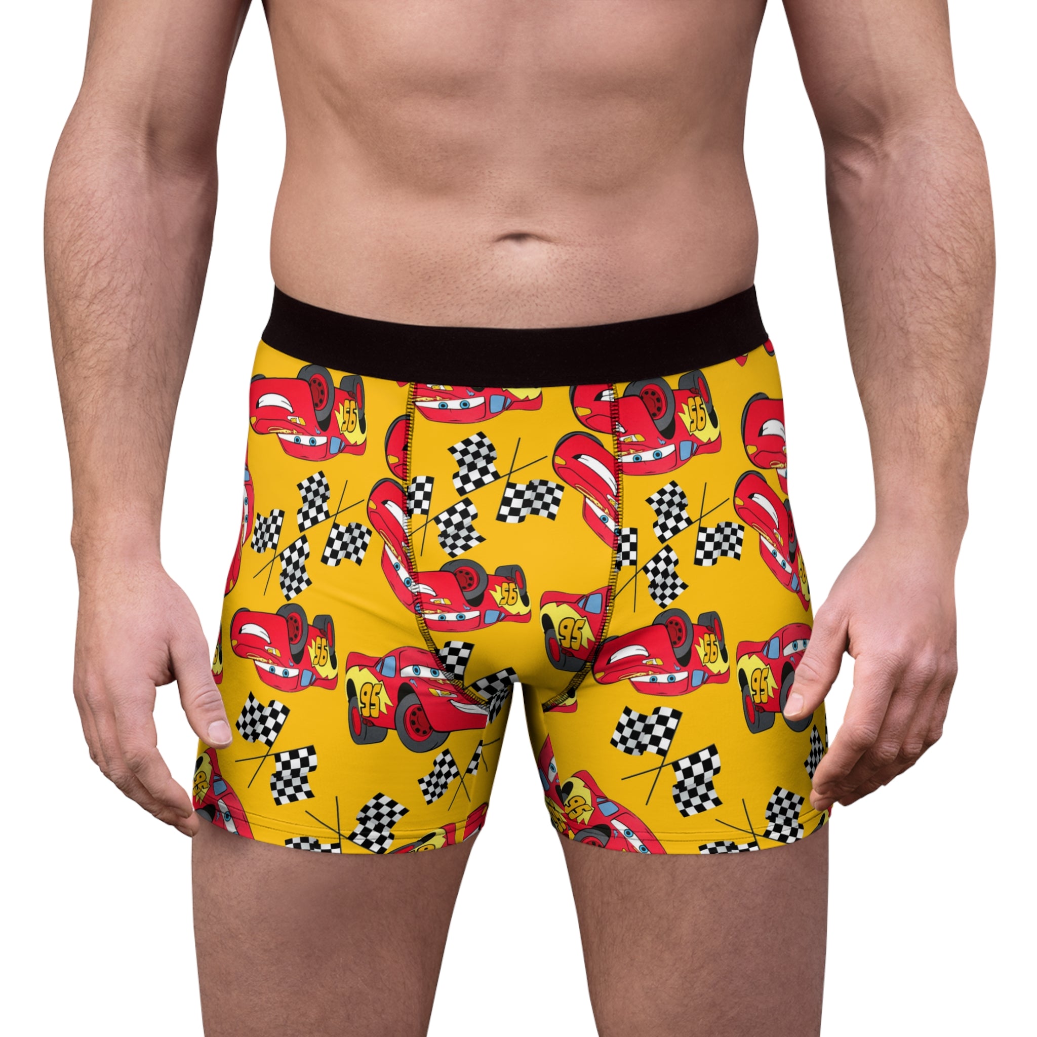 Men's boxer briefs mcqueen flag orange