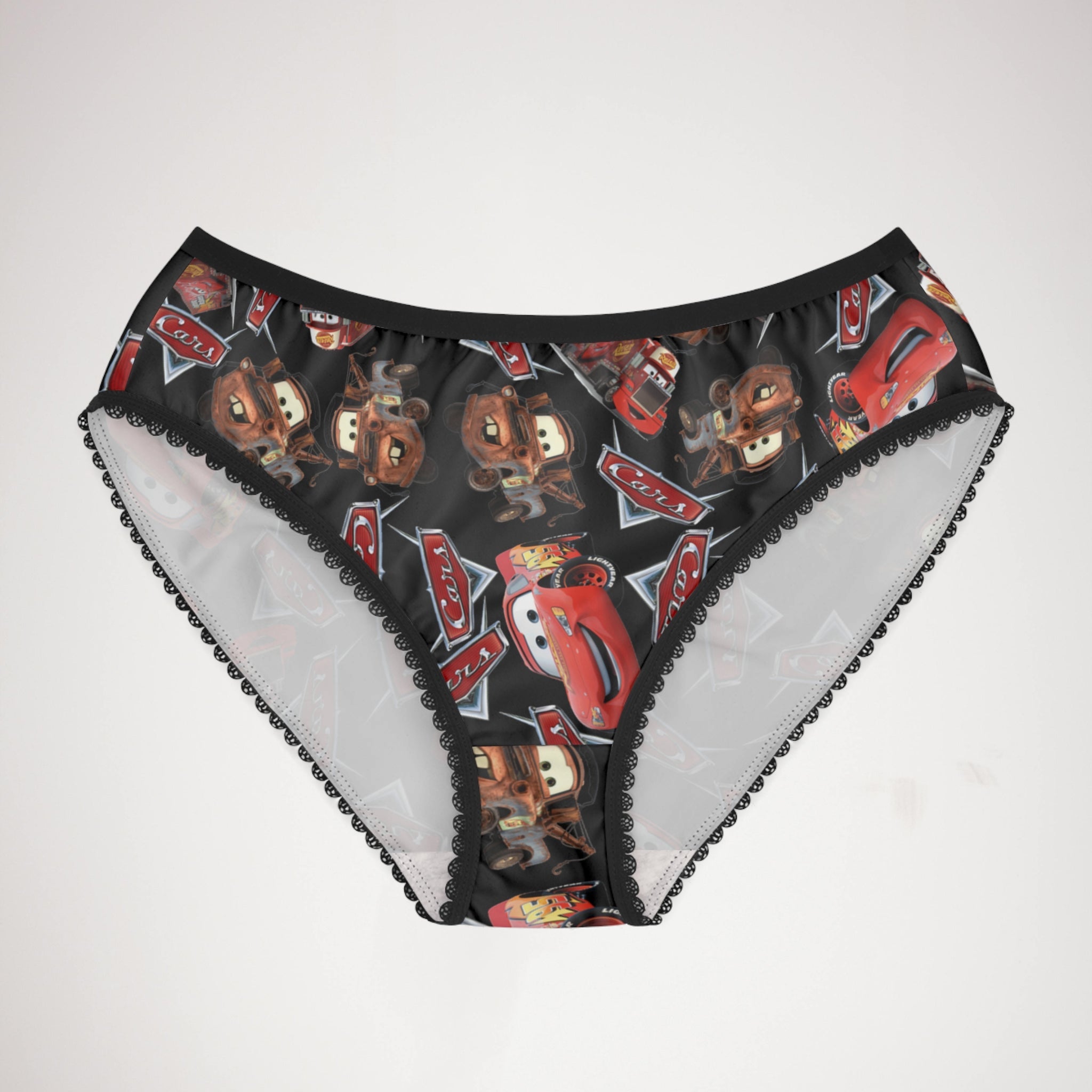 Women's briefs mcqueen funny cars black