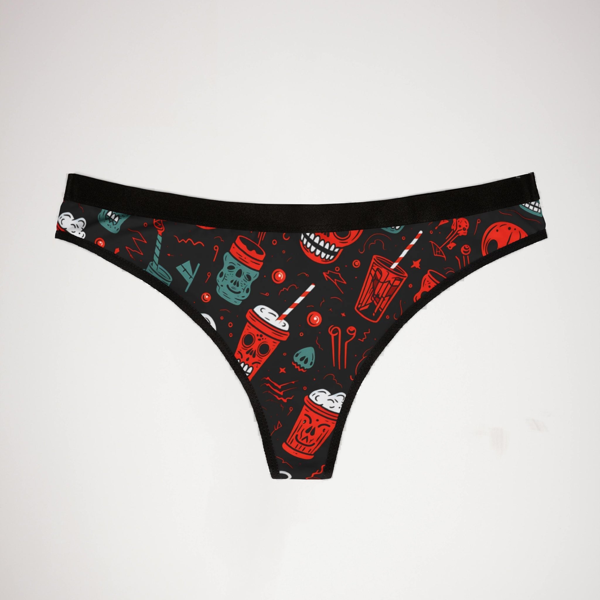 Women's thongs halloween crazy