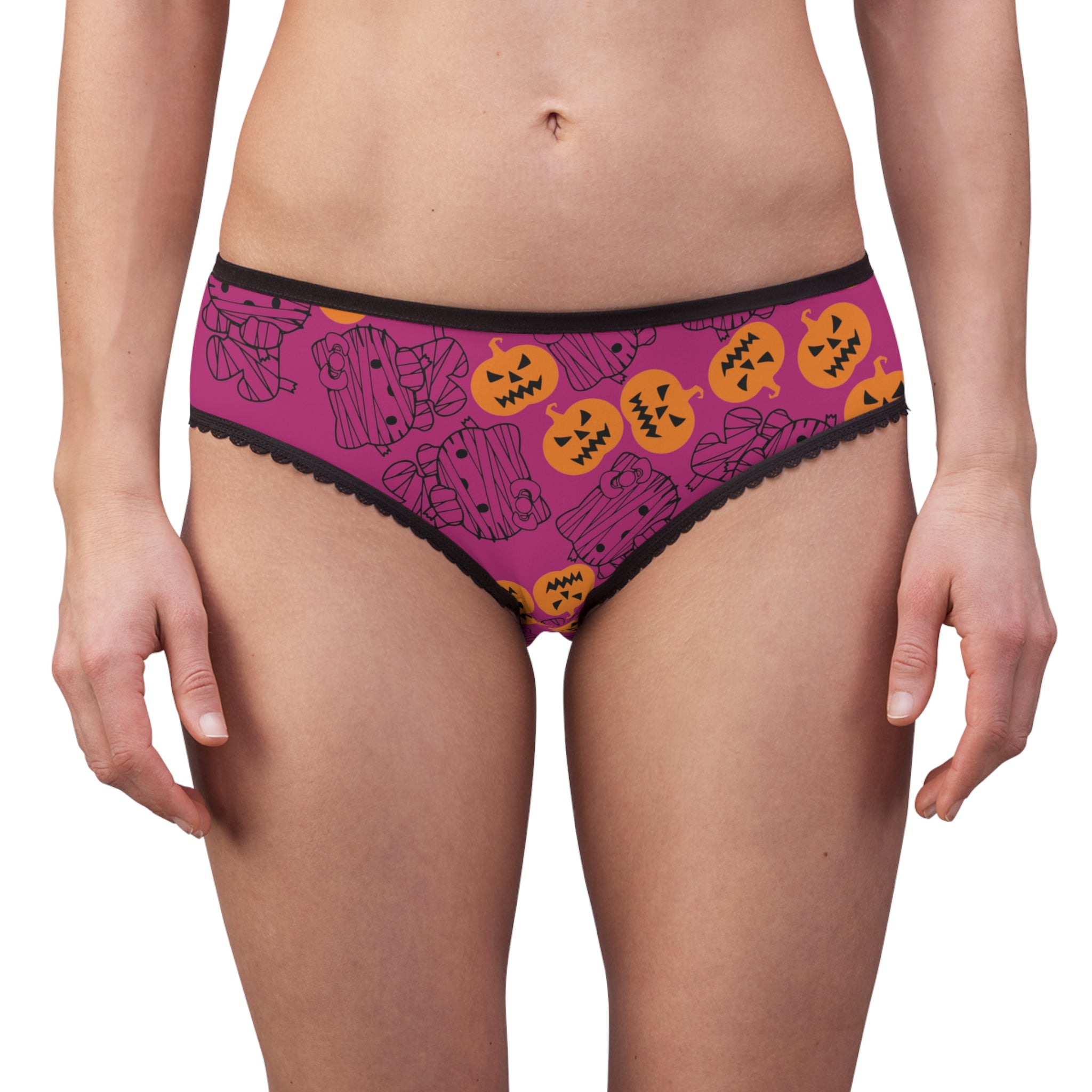 Women's briefs mummy kitty pumpkin pink