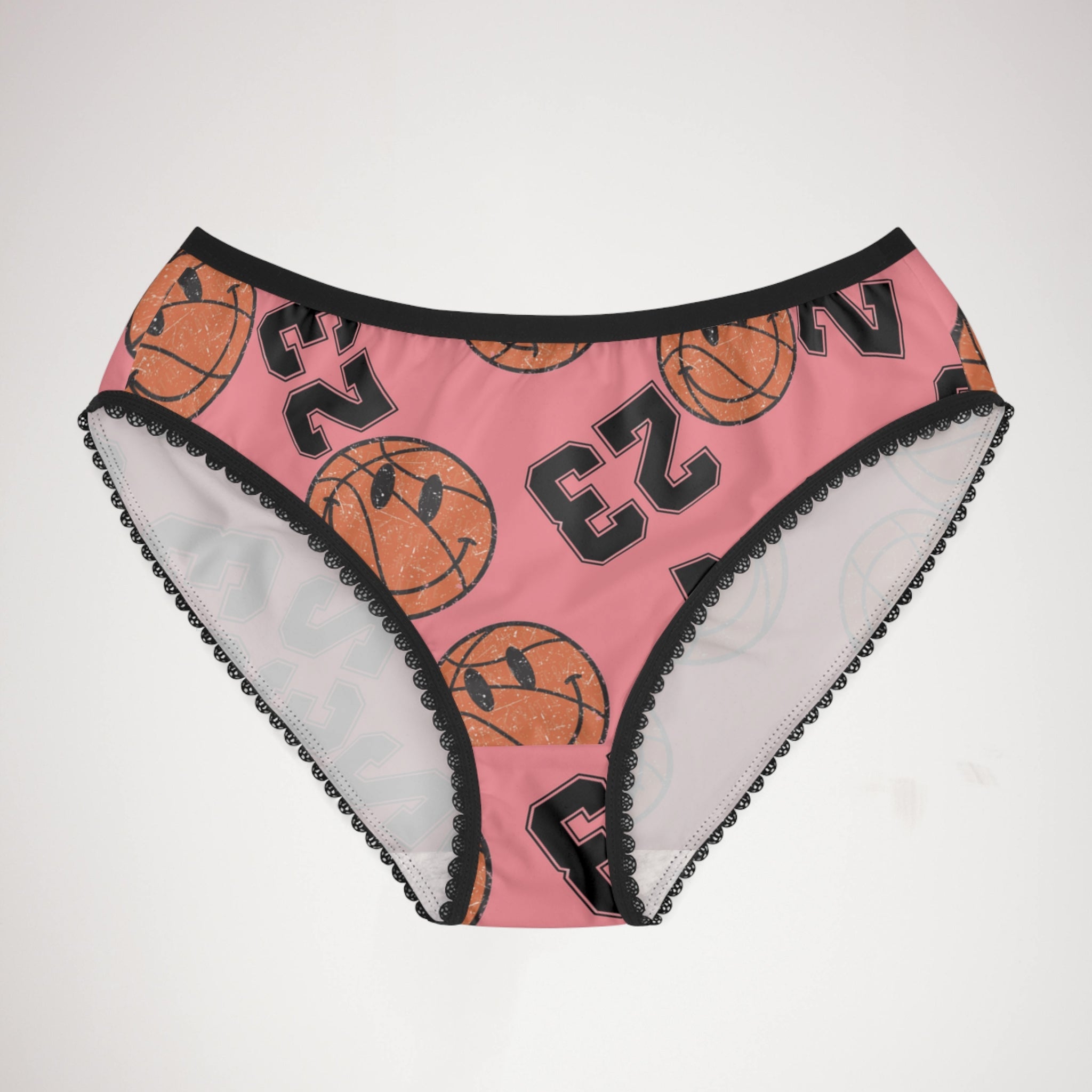 Women's briefs number   basketball pink